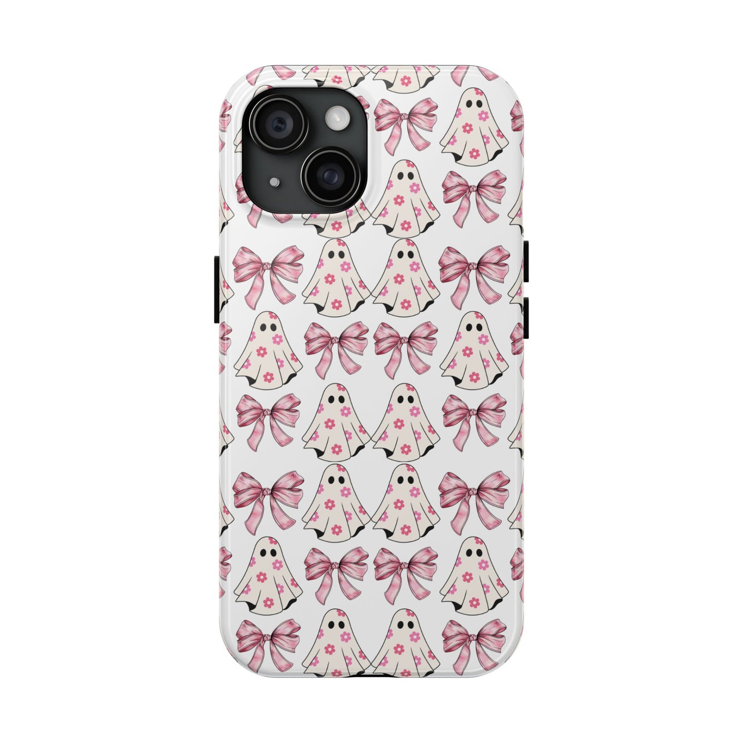 Ghostly Pink Halloween themed iPhone case Models 11-15