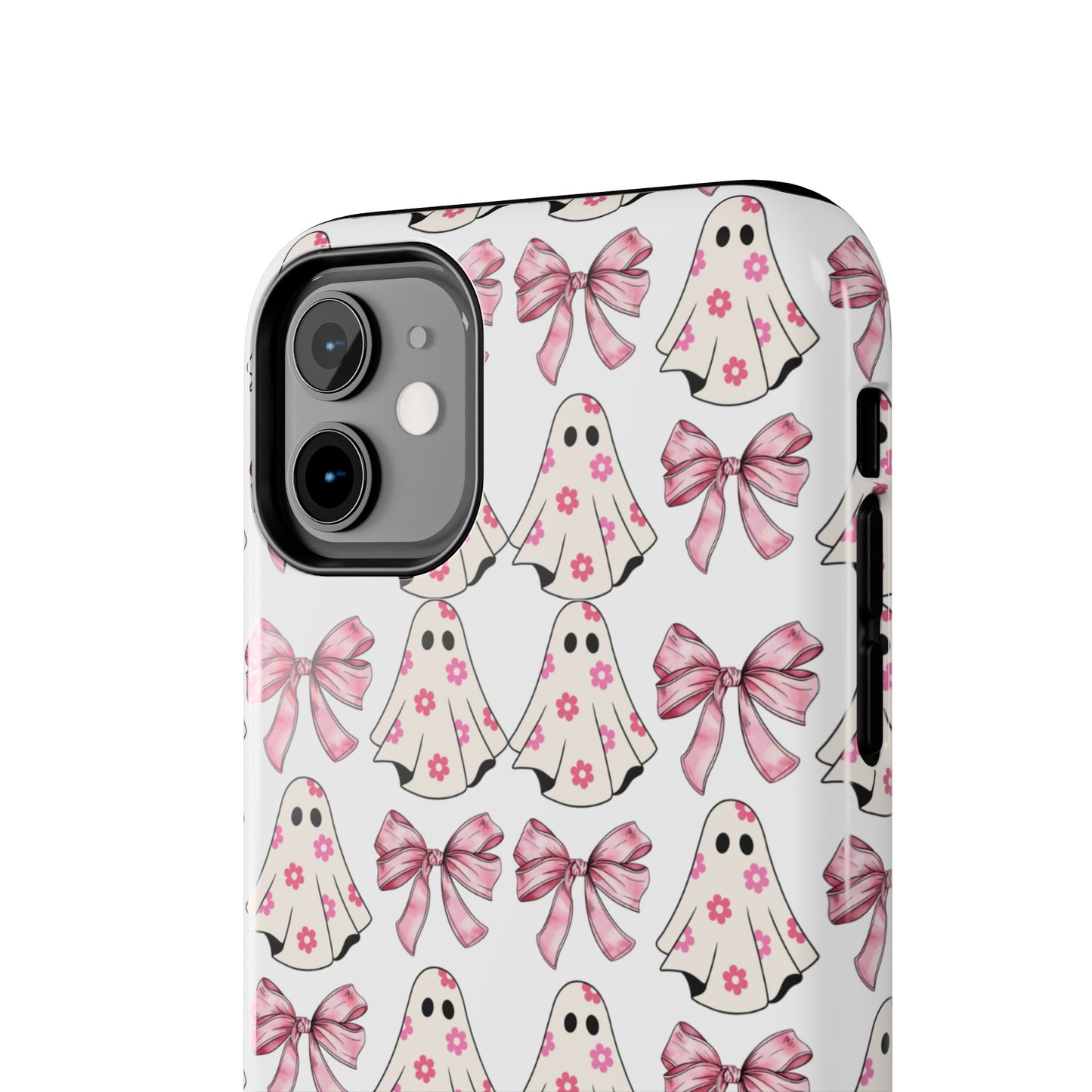 Ghostly Pink Halloween themed iPhone case Models 11-15
