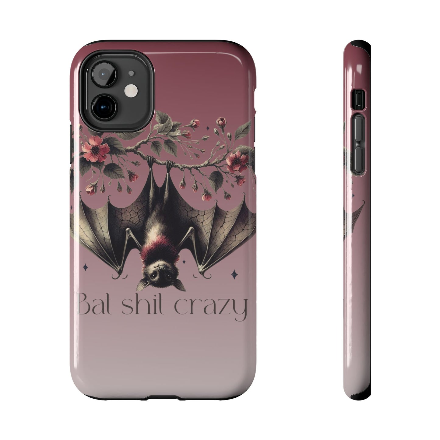 Bat shit crazy Halloween themed iPhone case Models 11-15
