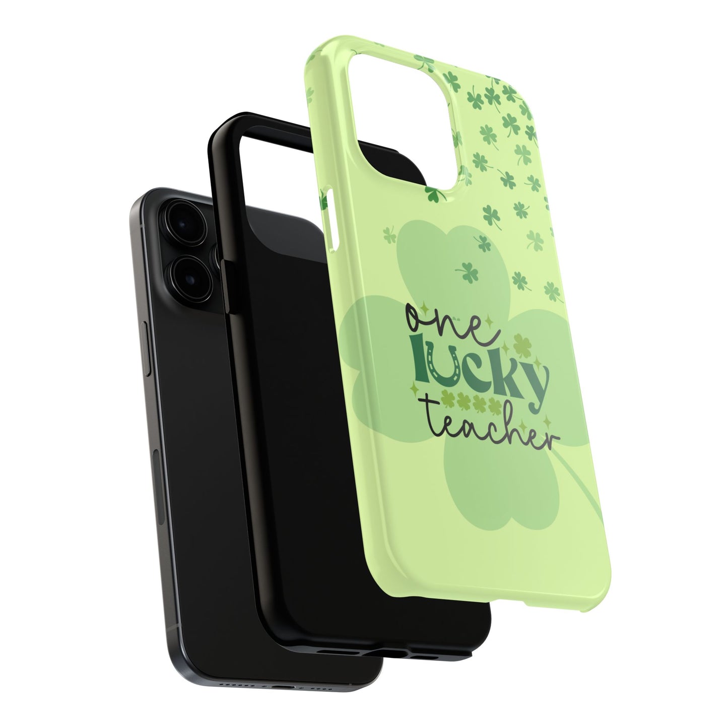 St. Patty's Phone Case- One lucky Teacher- iPhone compatible
