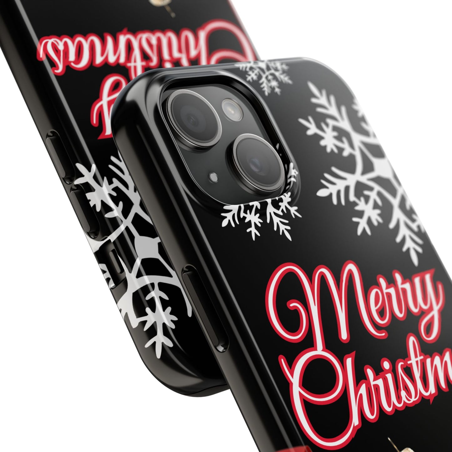 Merry Christmas iPhone case. Compatible with iPhone models 11-16 including all mini, plus, pro & pro max. Custom phone case for smartphones. design for Girls, Woman
