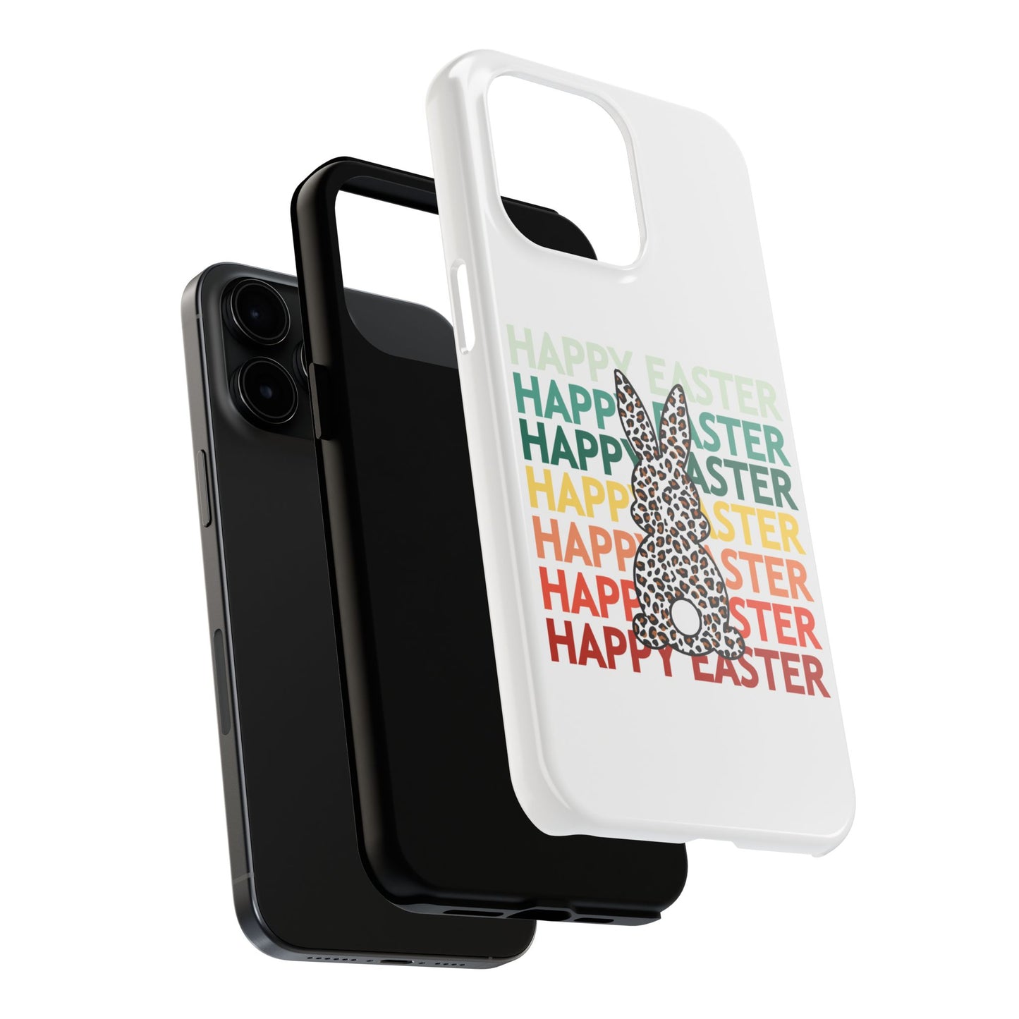 Happy Easter leopard print Spring Phone Case iPhone compatible