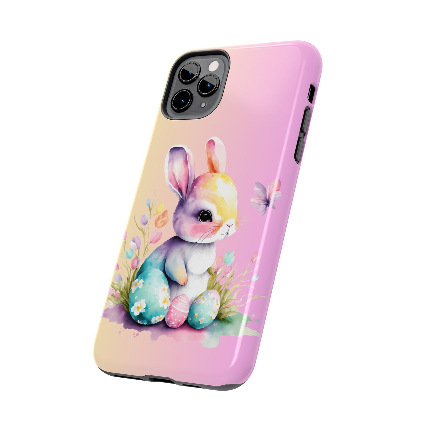 Pastel Spring Easter bunny Phone Case iPhone compatible