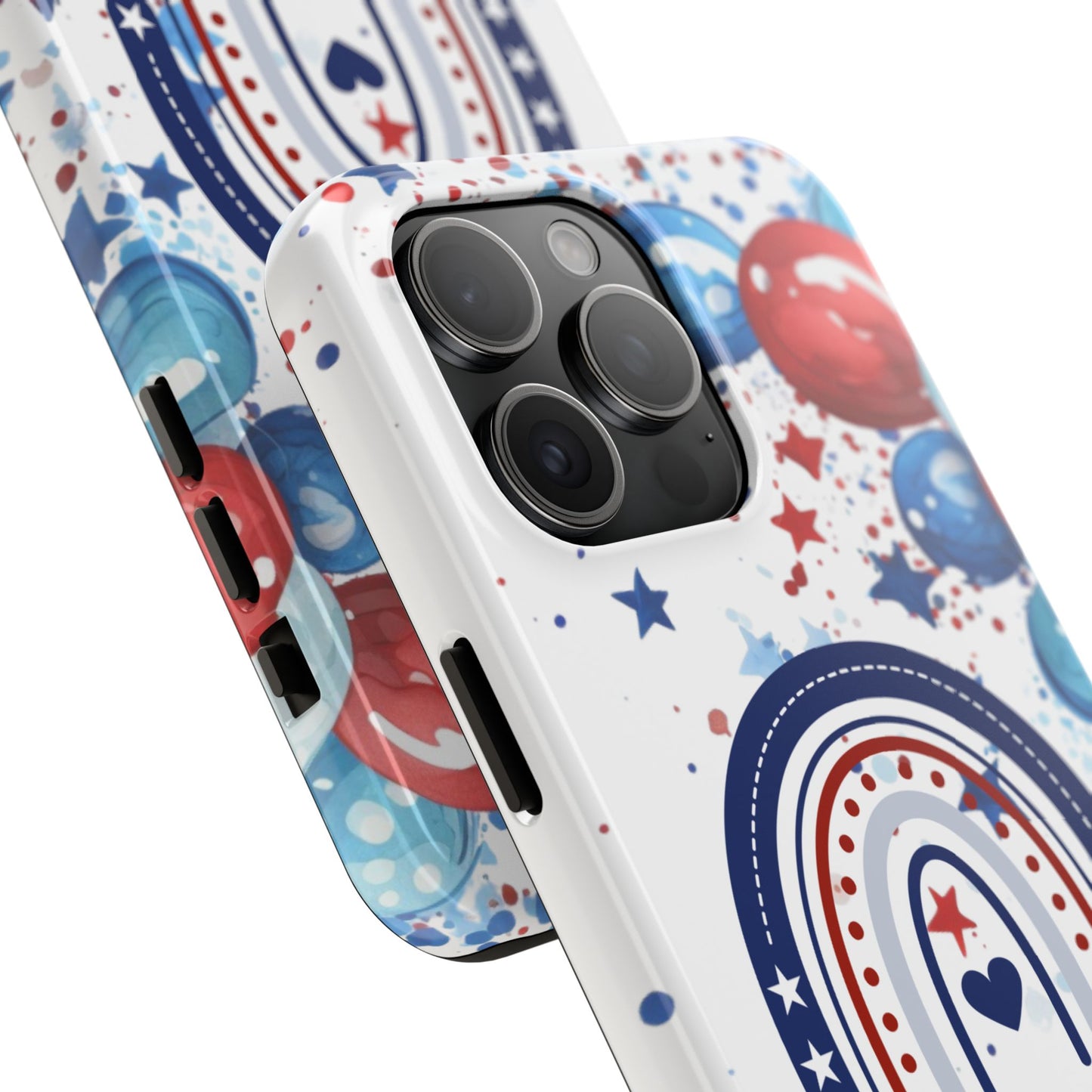 GOD Bless America phone case- 4th of July accessories-Red, white & blue- iPhone compatible