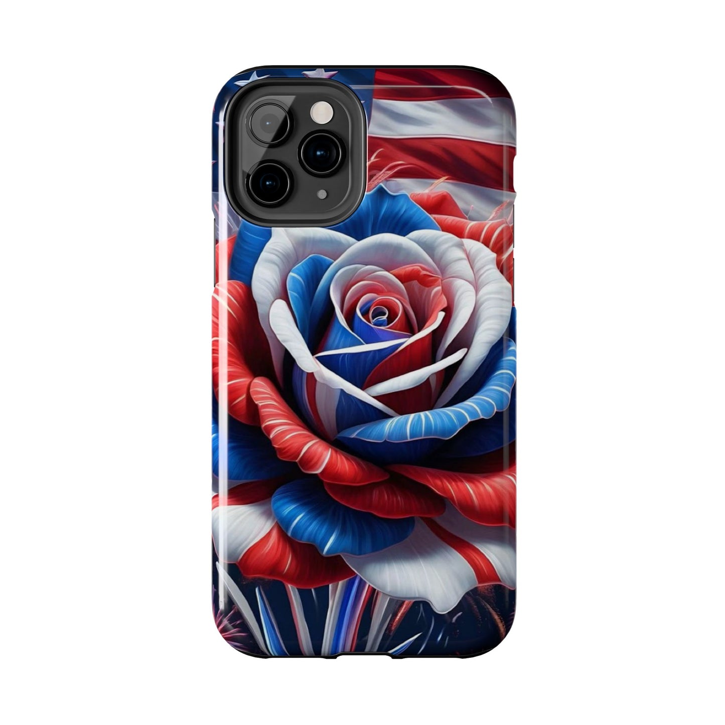 Freedom Rose patriotic Phone Case iPhone compatible models 11-16