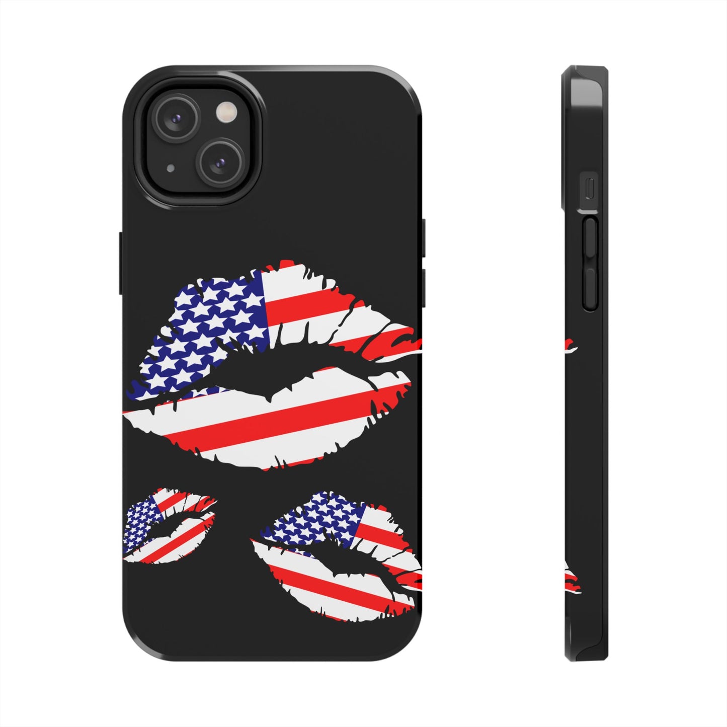 American lips custom phone case-iPhone compatible models 11-16