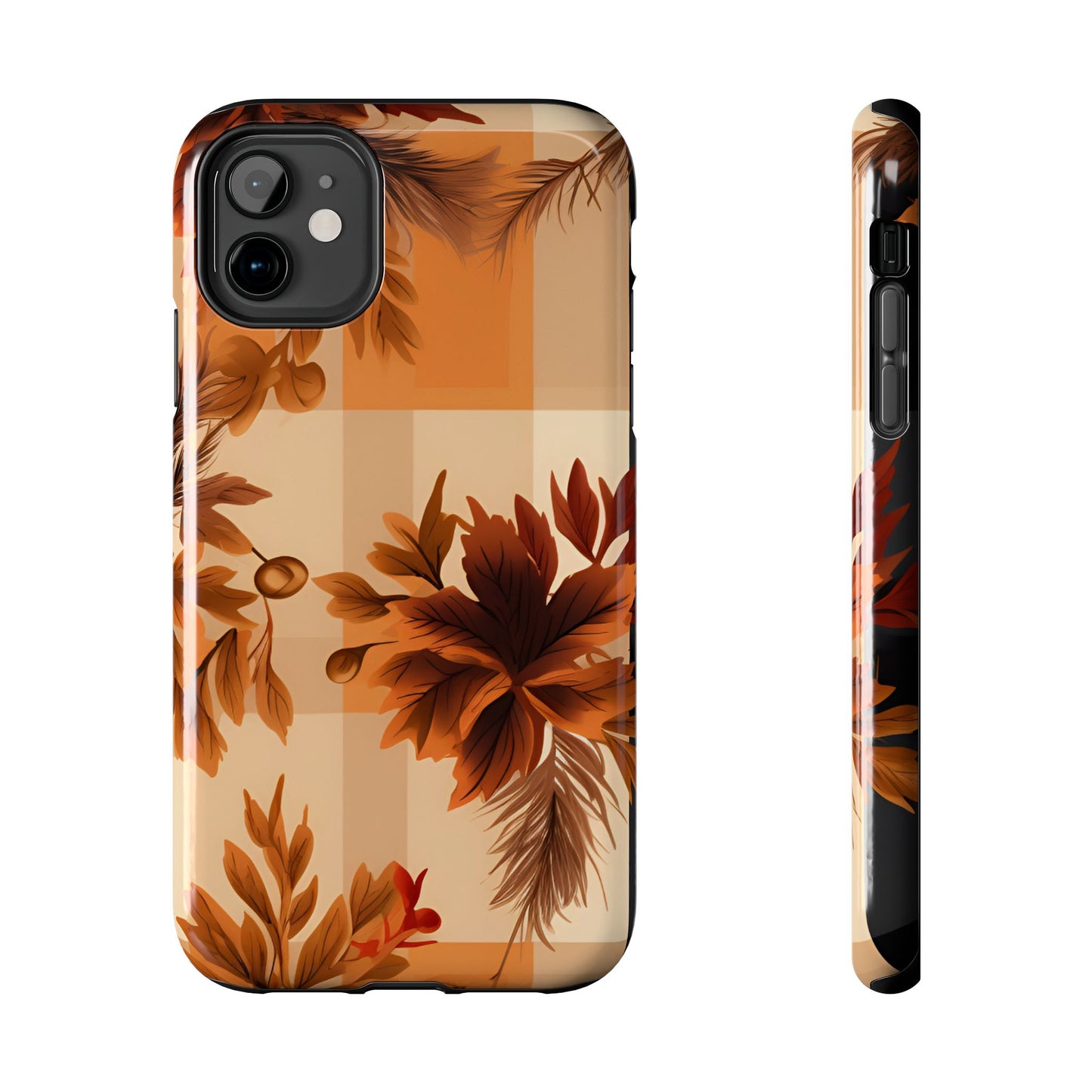 Fall pattern iPhone 16 Case, Fall iPhone Cover, Festive Holiday Accessory, Cute fall Phone Protector, seasonal Tech