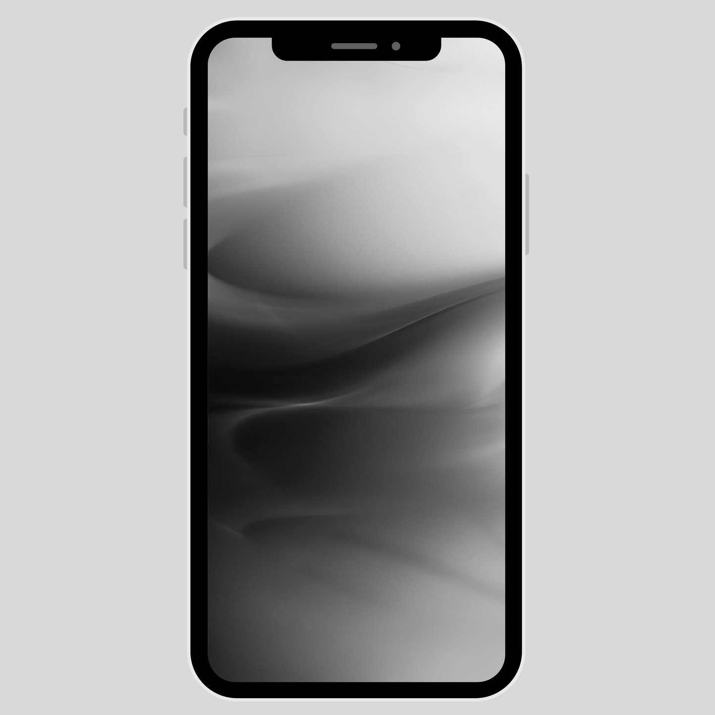 IPhone wallpaper/ Classic 3D black & white flower petal