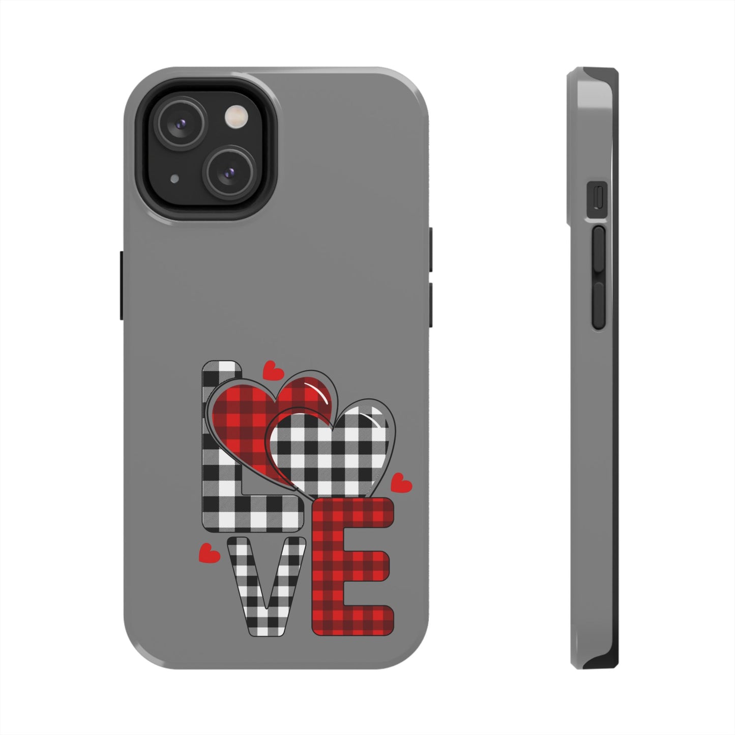 Grey LOVE-Valentines day iPhone case- Romantic & stylish design