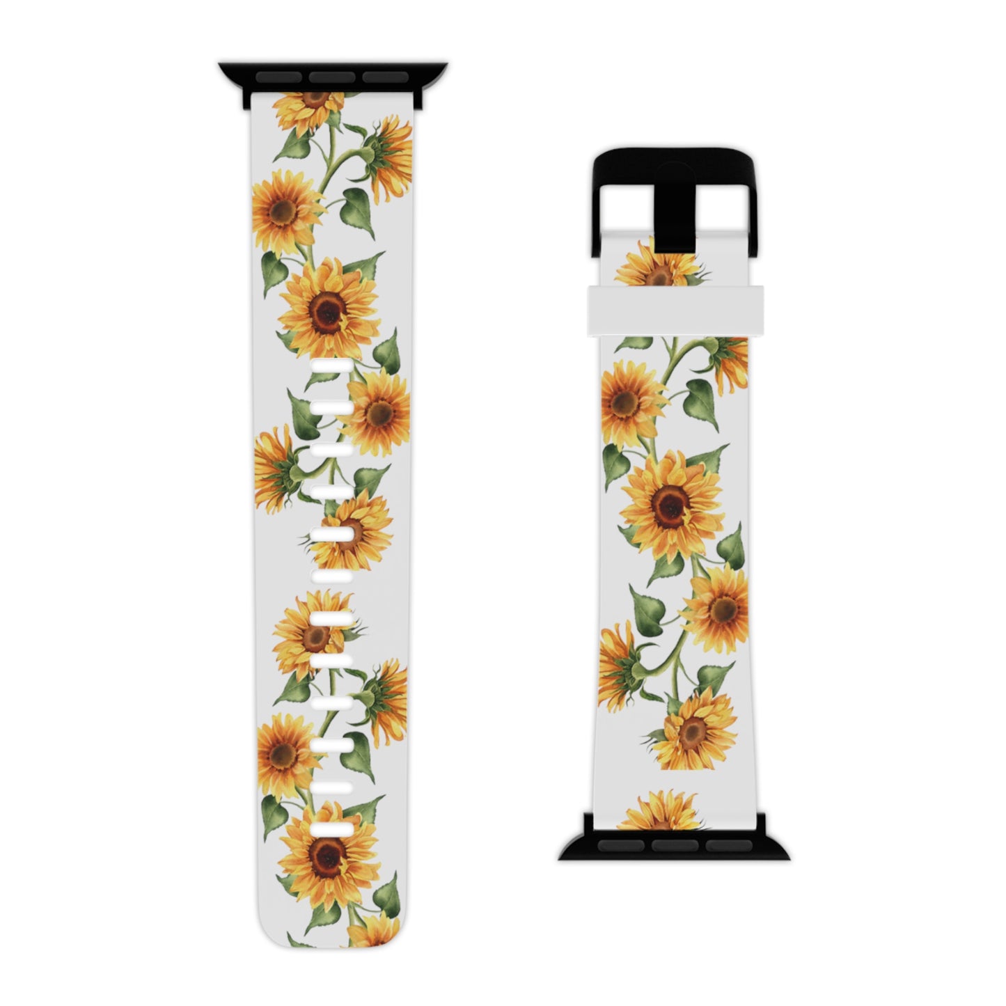 Vined sunflowers Watch Band for Apple Watch Series 1-9, SE and Ultra, 38-40mm/ 42-44mm