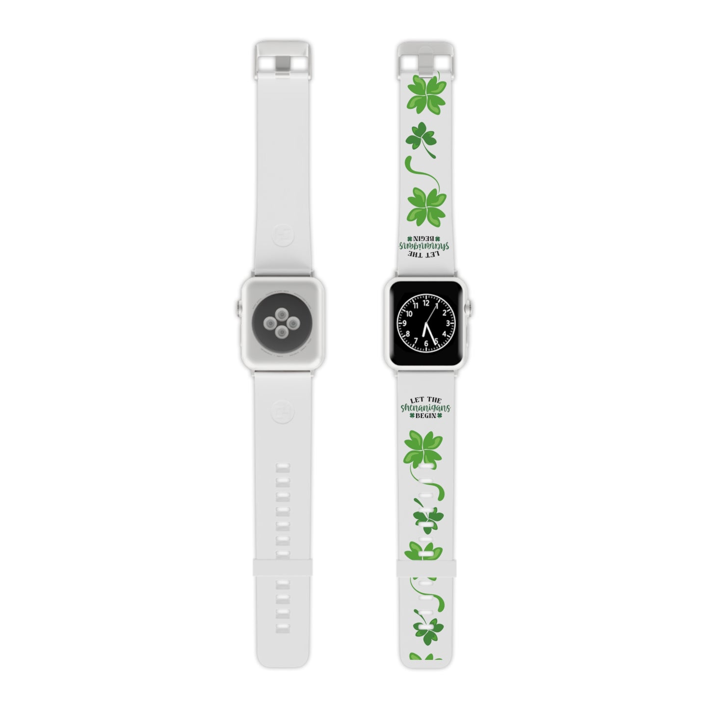 Let the shenanigans begin, shamrock Watch Band for Apple Watch  Series 1-9, SE and Ultra, 38-40mm/ 42-44mm