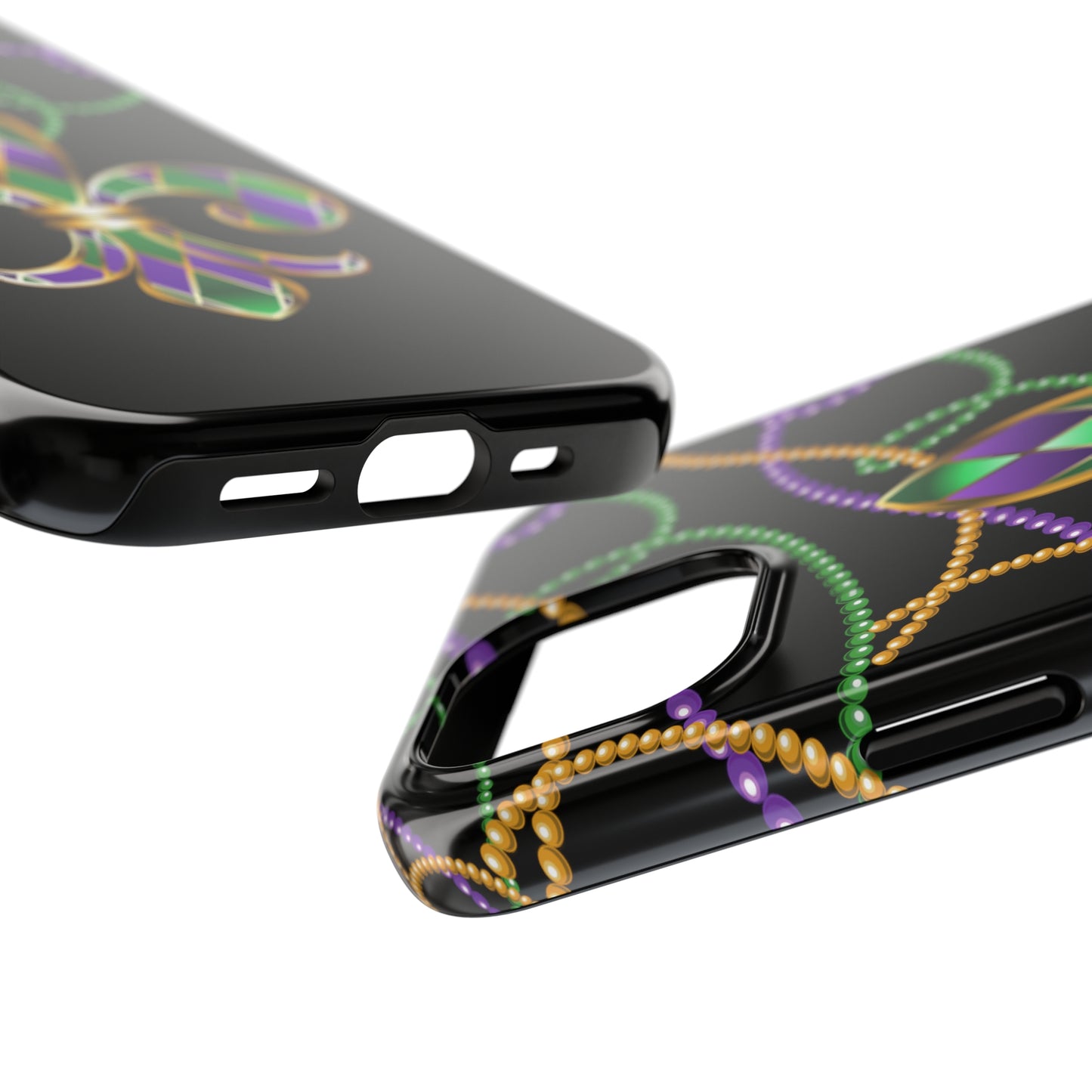 Blacked out Mardi Gras Tough iPhone Case iPhone 15 accessories