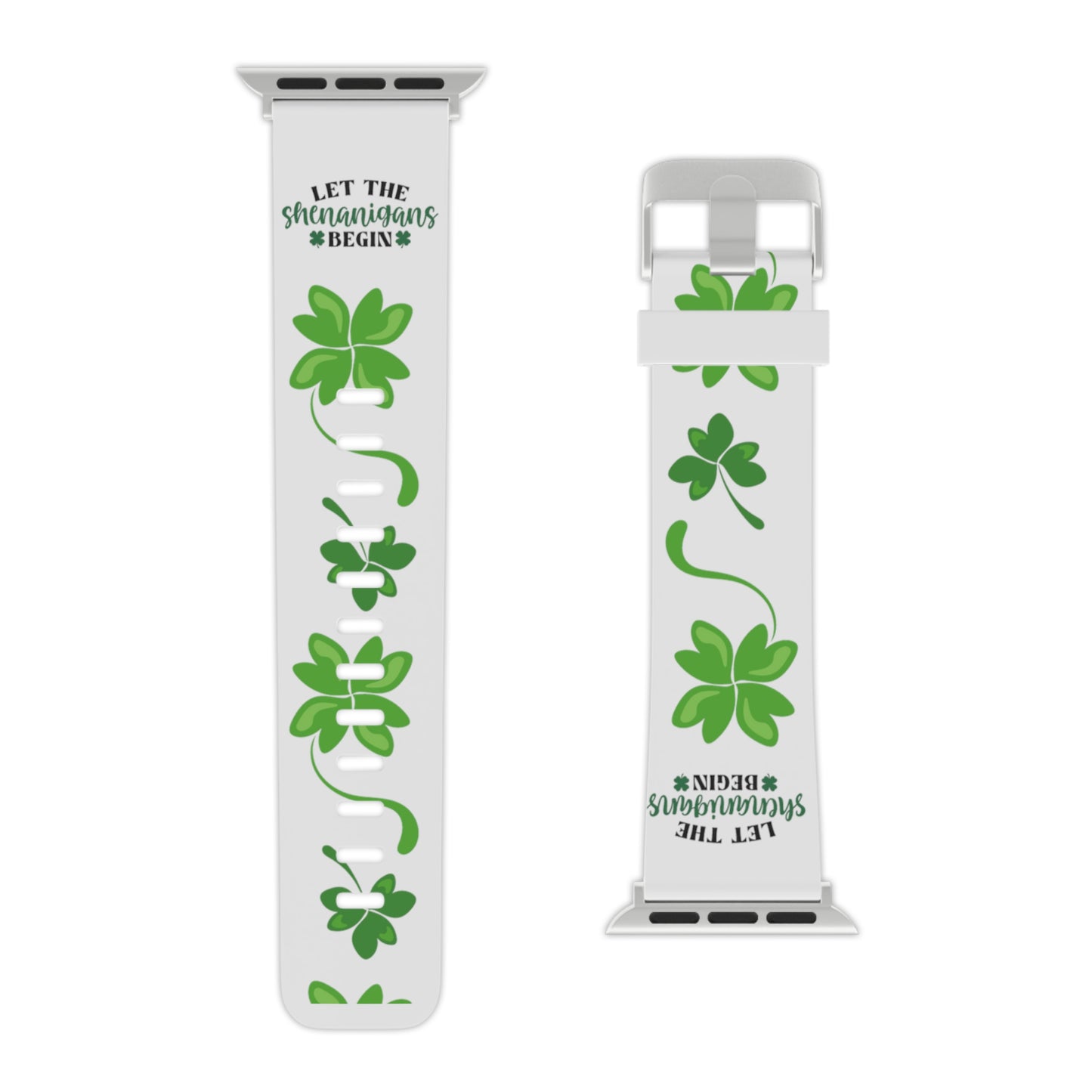 Let the shenanigans begin, shamrock Watch Band for Apple Watch  Series 1-9, SE and Ultra, 38-40mm/ 42-44mm