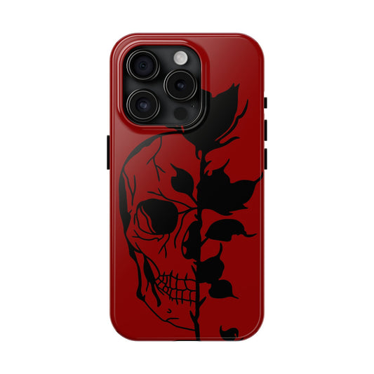 Skull & rose/ Tough iPhone Case/ Halloween