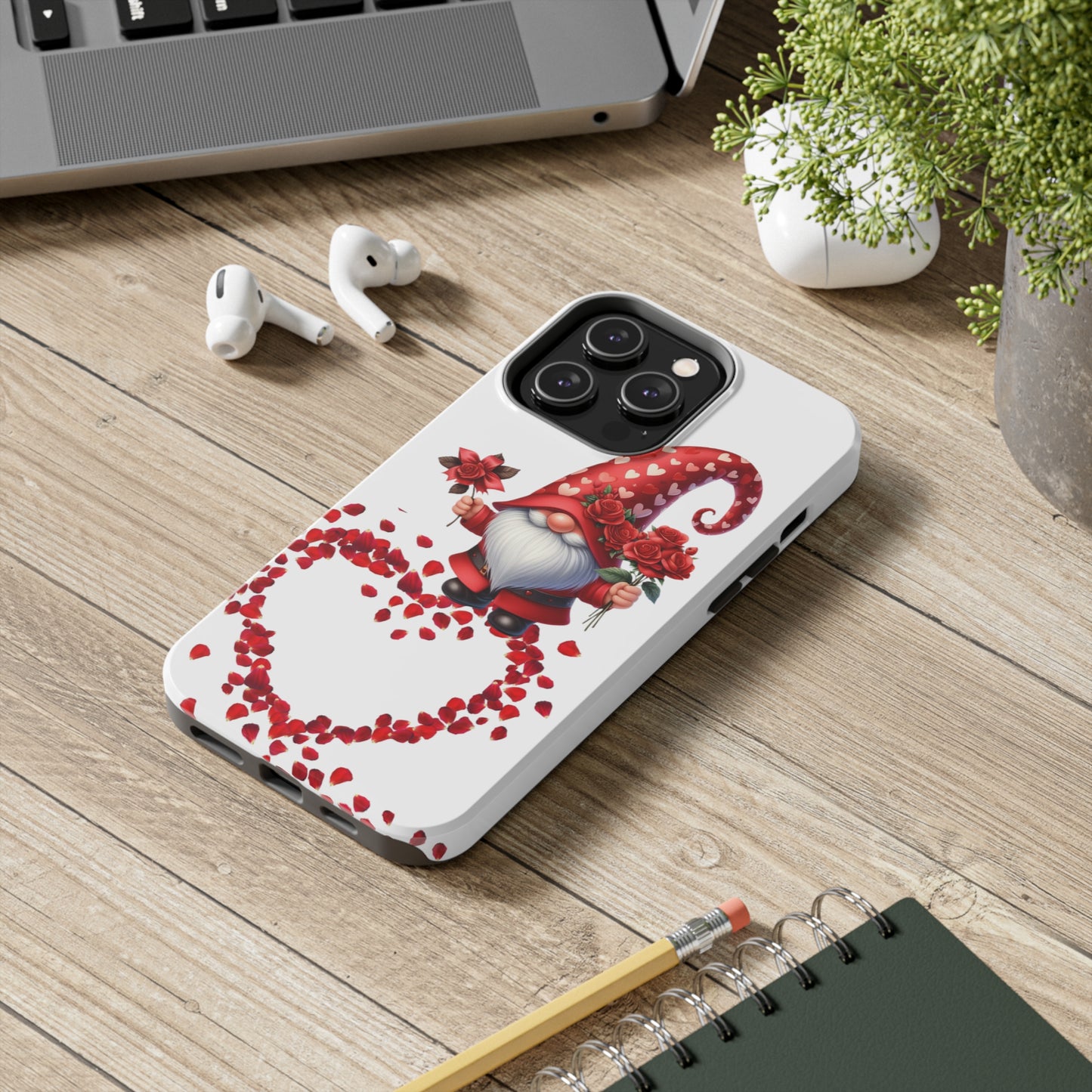 Gnome love/ Tough iPhone Case/ Valentines Day