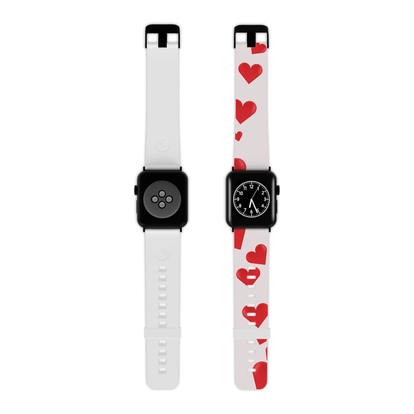 Red & white Valentines Watch Band for Apple Watch Series 1-9, SE and Ultra, 38-40mm/ 42-44mm