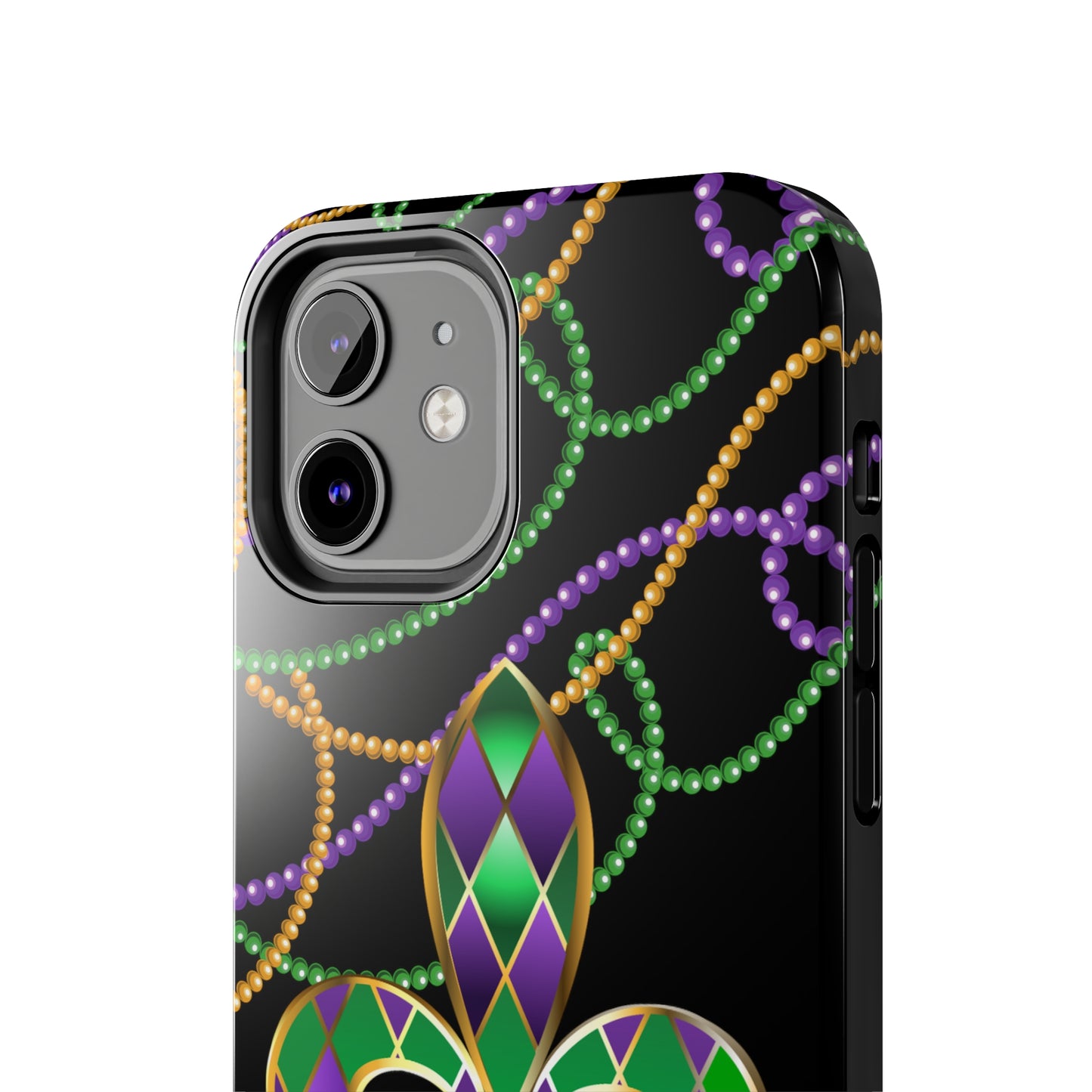 Blacked out Mardi Gras Tough iPhone Case iPhone 15 accessories