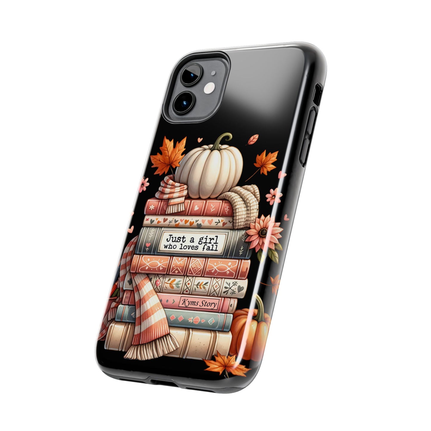 Custom personalized fall/ booklover iPhone case iPhone models 11-15