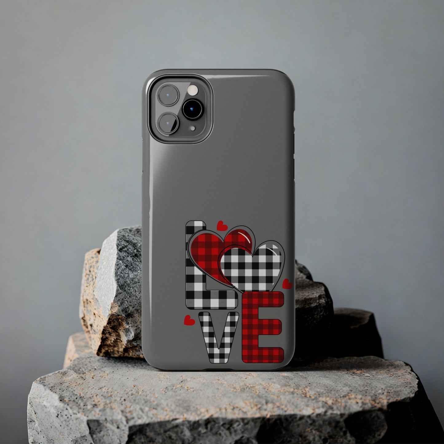 Grey LOVE/ Tough iPhone Case