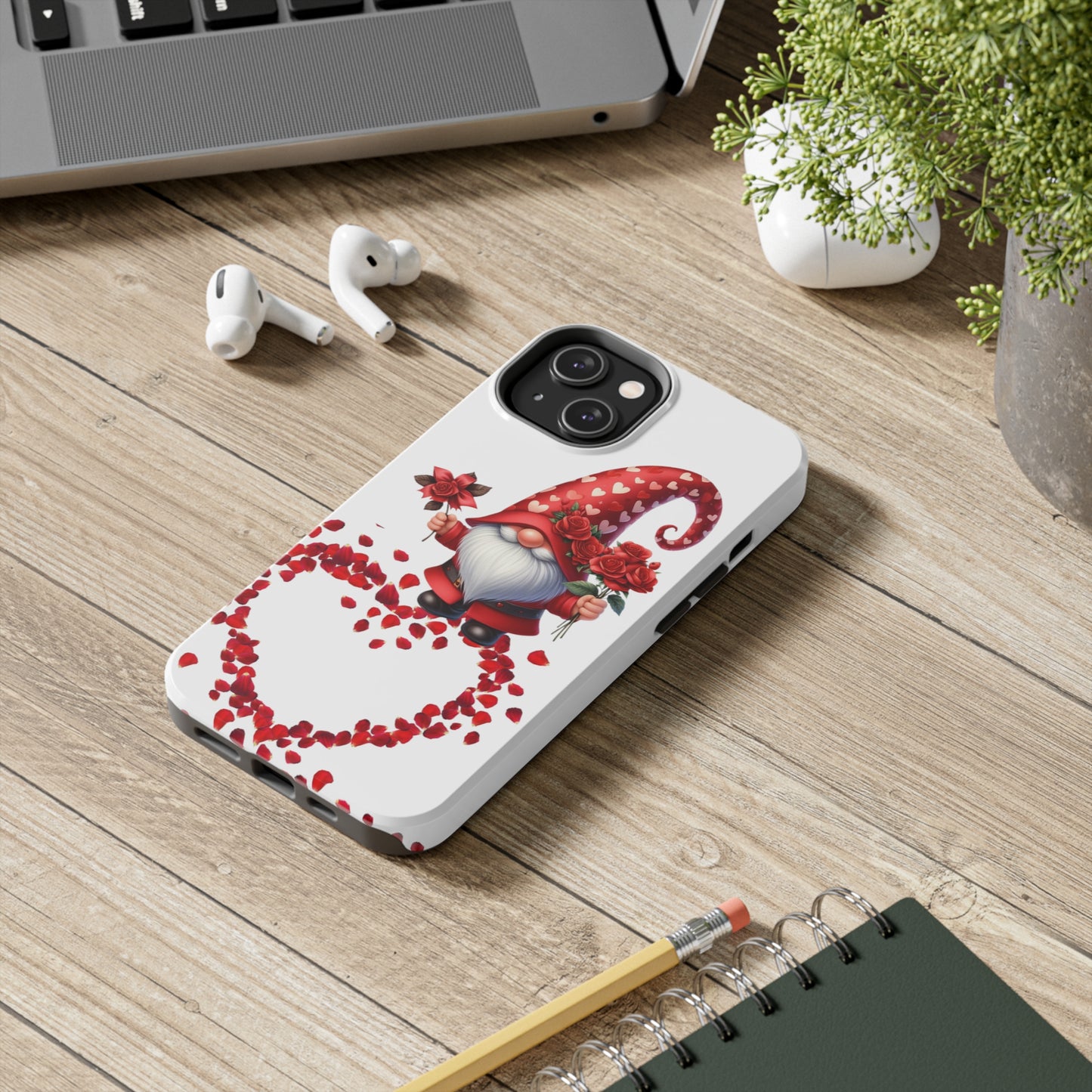 Gnome love/ Tough iPhone Case/ Valentines Day