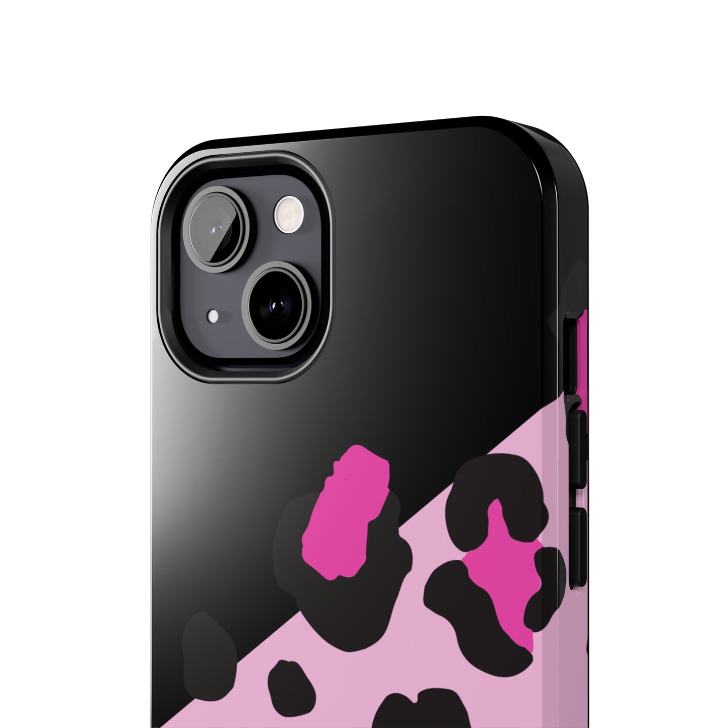 pink & black leopard print Tough Phone Cases iPhone 14 pro max accessories