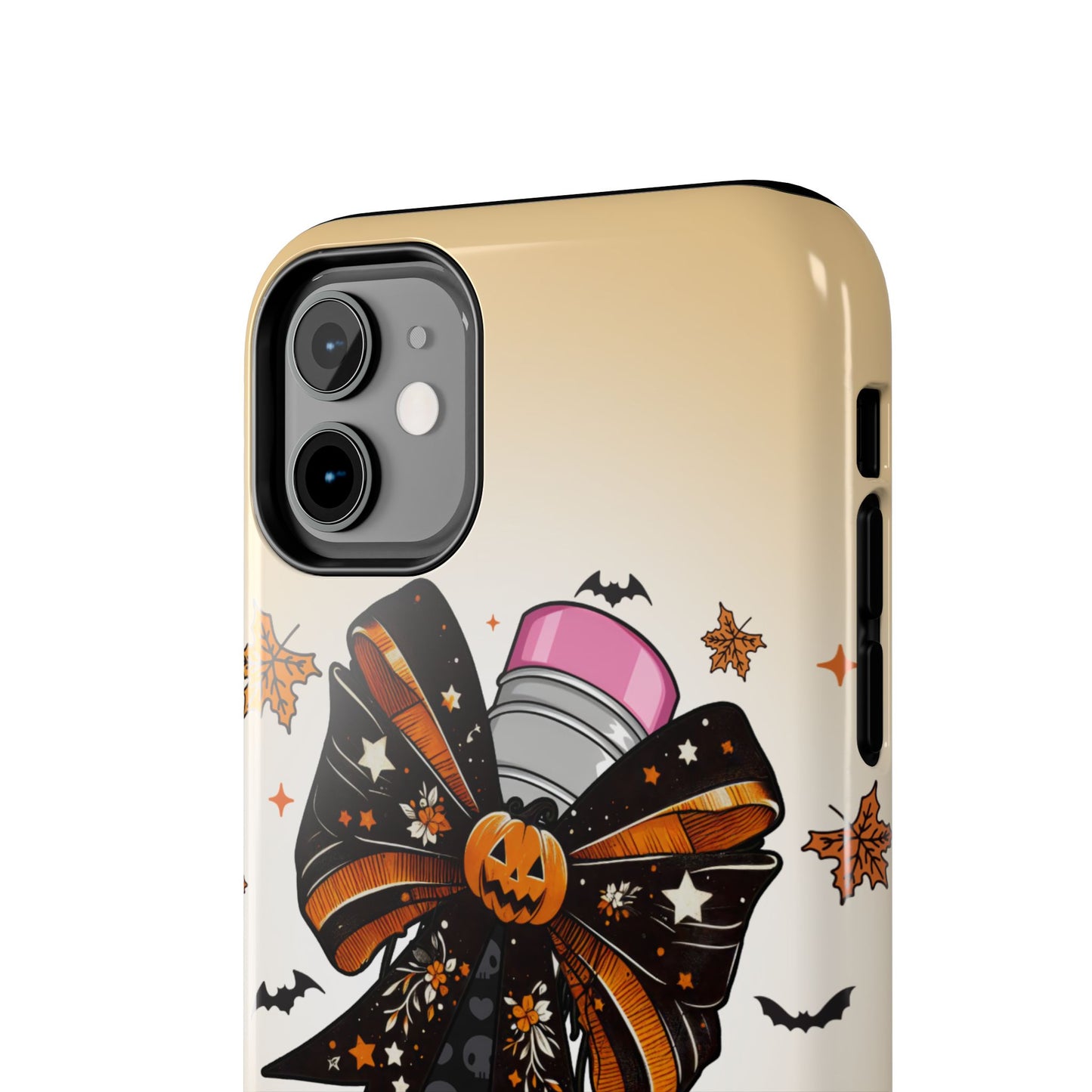 Personalized Halloween themed phone case for Teachers, Models 11-15