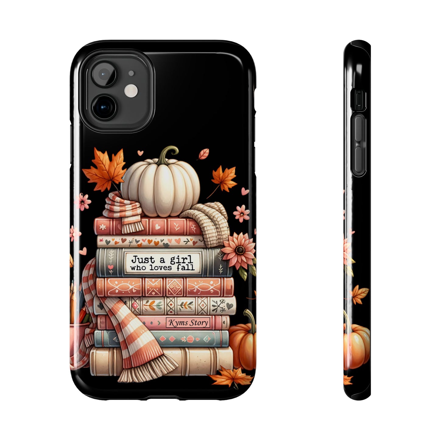 Custom personalized fall/ booklover iPhone case iPhone models 11-15