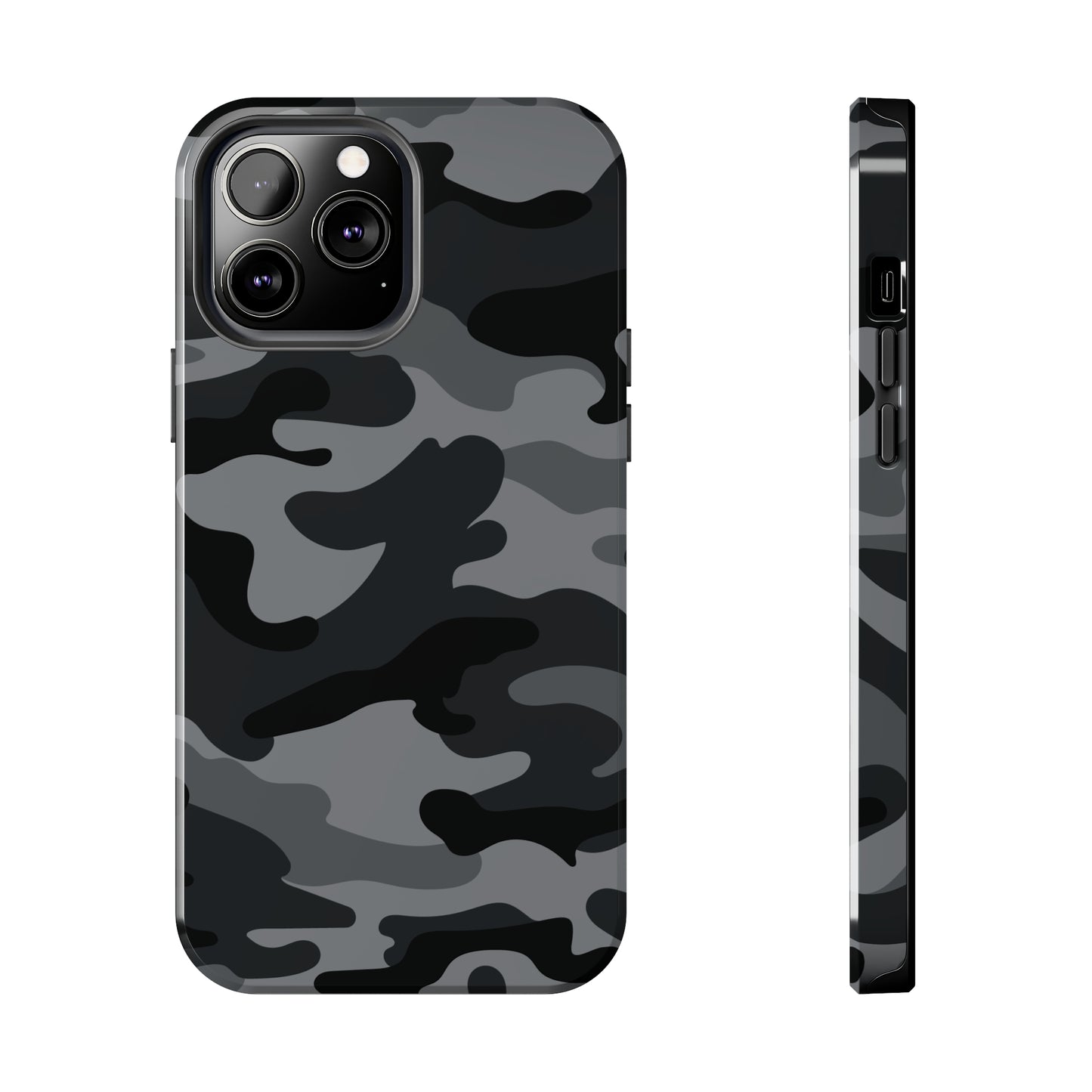 Black & Grey Camo Tough iPhone Case iPhone 15 accessories