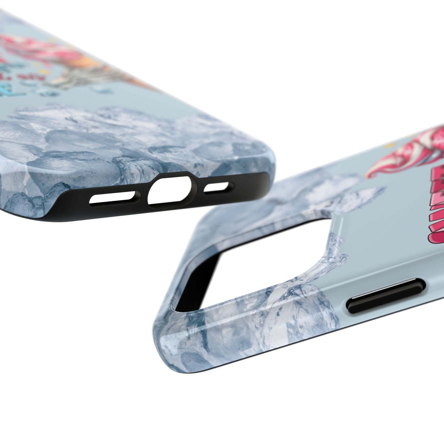 Cold as ice summer aesthetics iPhone case. Compatible with iPhone models 11-16 Custom phone case for smartphones. design for Girls, Woman