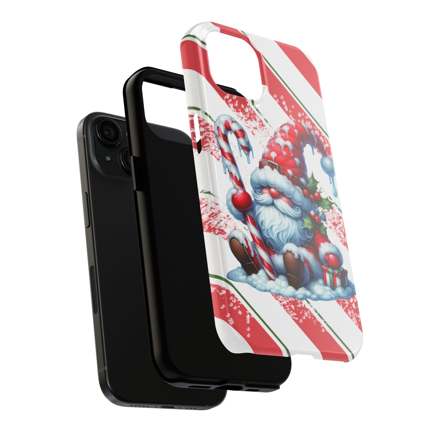 Santa Gnome iPhone 16 Case, Christmas iPhone Cover, Festive Holiday Accessory, Cute Xmas Phone Protector, Winter Santa Tech