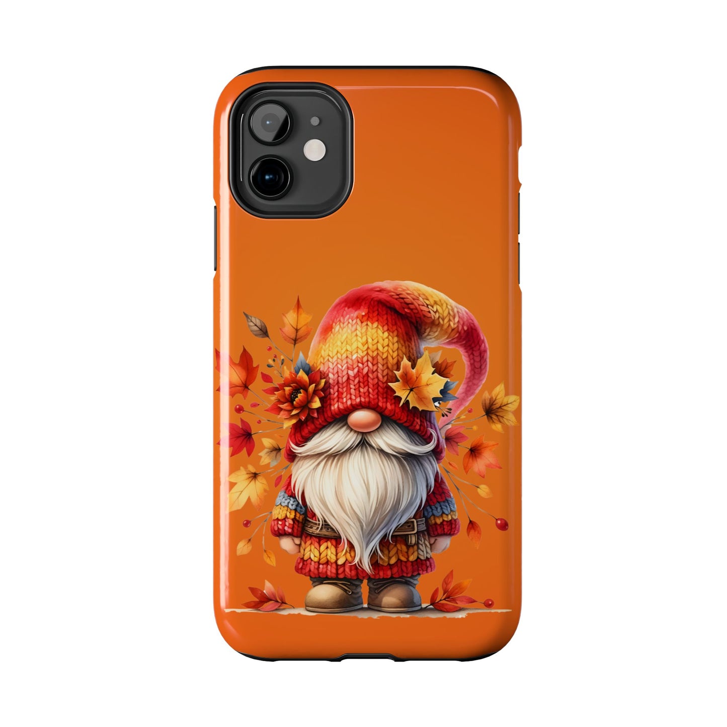 Cute fall Gnome, fall iPhone Cover, Festive Holiday Accessory, Cute fall Phone Protector, seasonal Tech