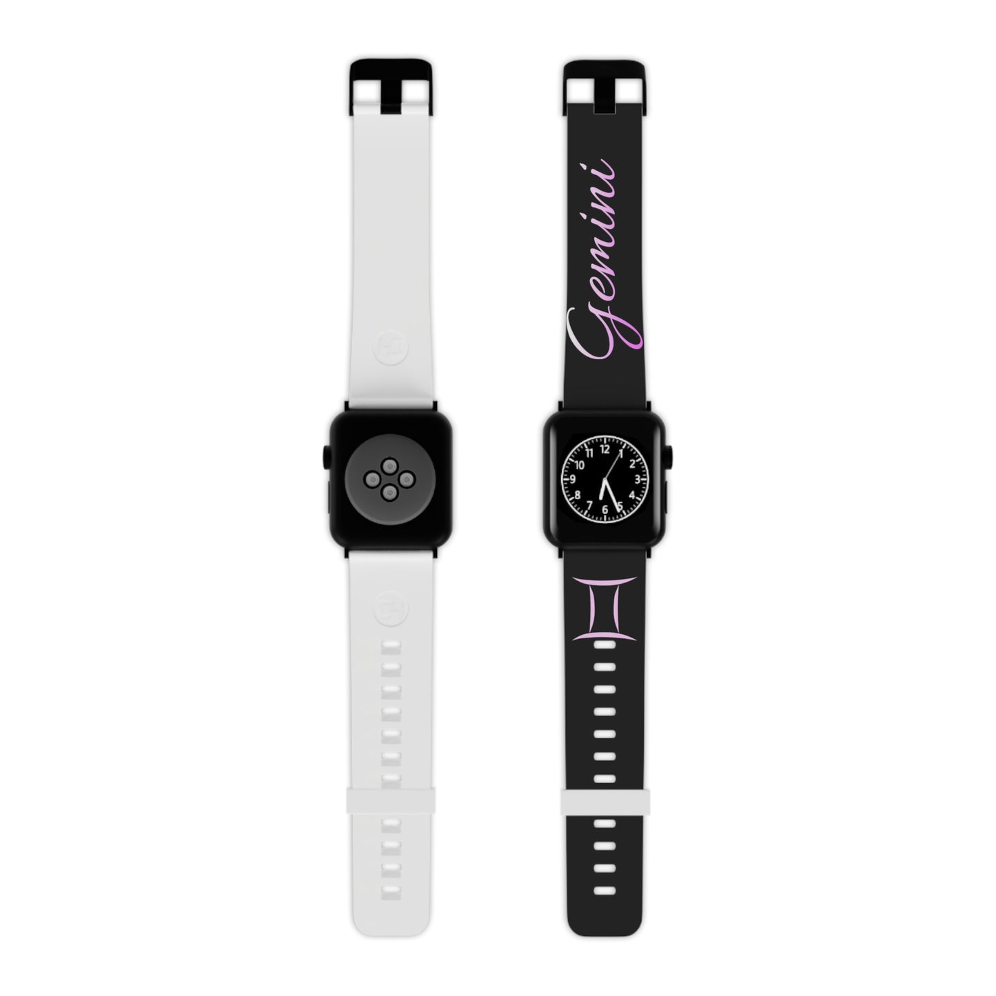 Pink & Black Gemini Watch Band for Apple Watch Series 1-9, SE and Ultra, 38-40mm/ 42-44mm