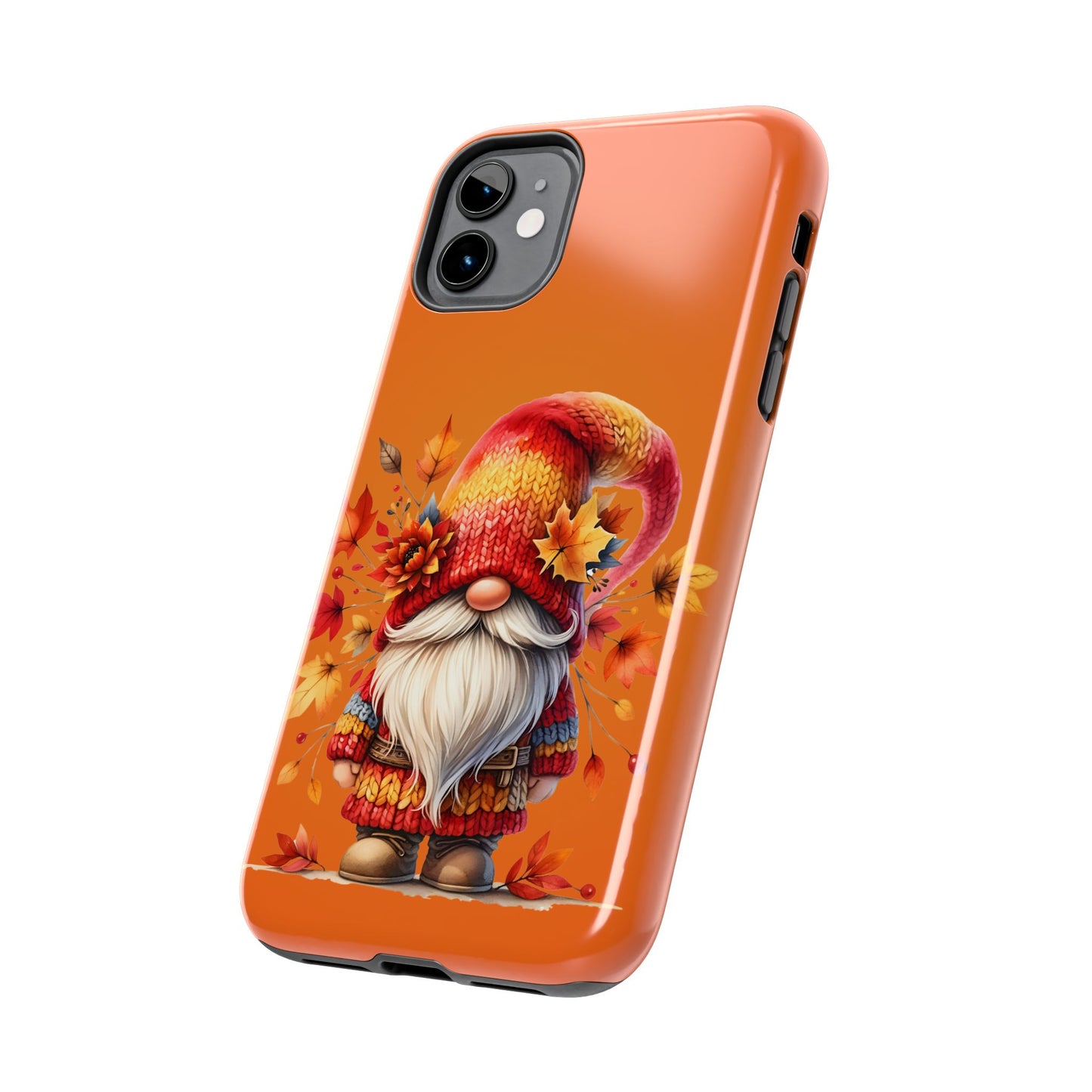 Cute fall Gnome, fall iPhone Cover, Festive Holiday Accessory, Cute fall Phone Protector, seasonal Tech