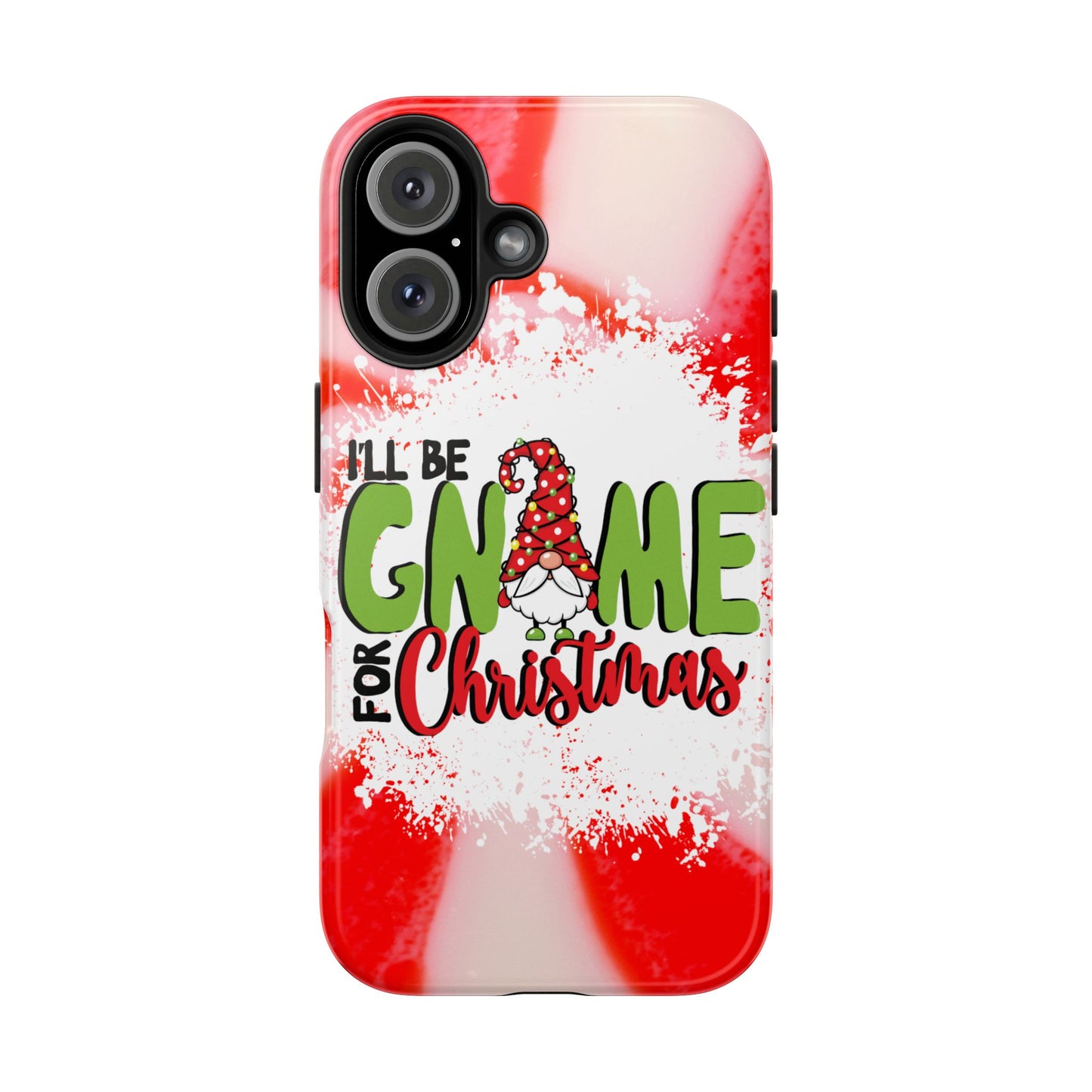 Cute Gnome for Christmas iPhone case. Compatible with iPhone models 11-16 including all mini, plus, pro & pro max. Custom phone case for smartphones. design for Girls, Woman