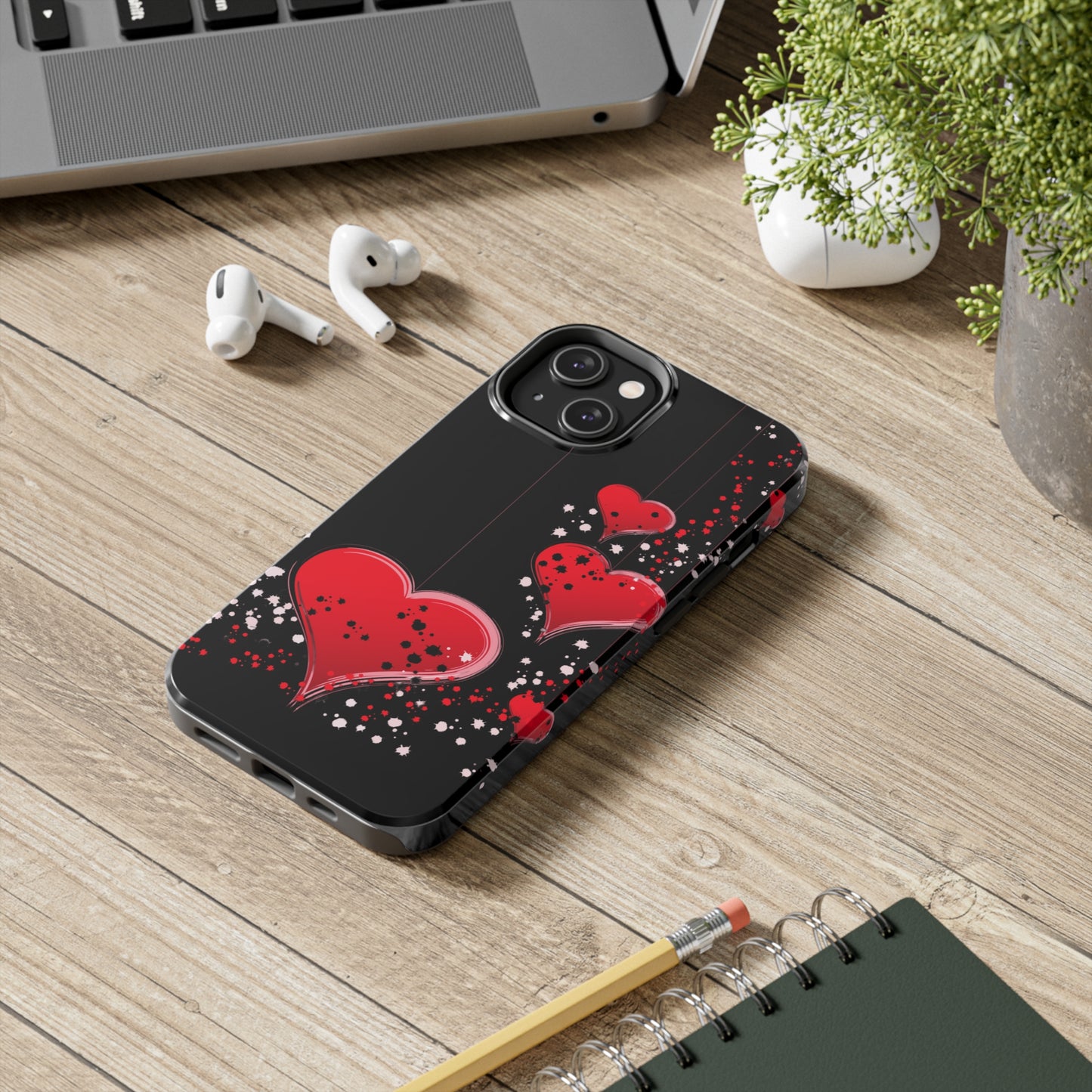 Heart on a string/ Tough iPhone Case/ iphone accessories/ Valentines Day