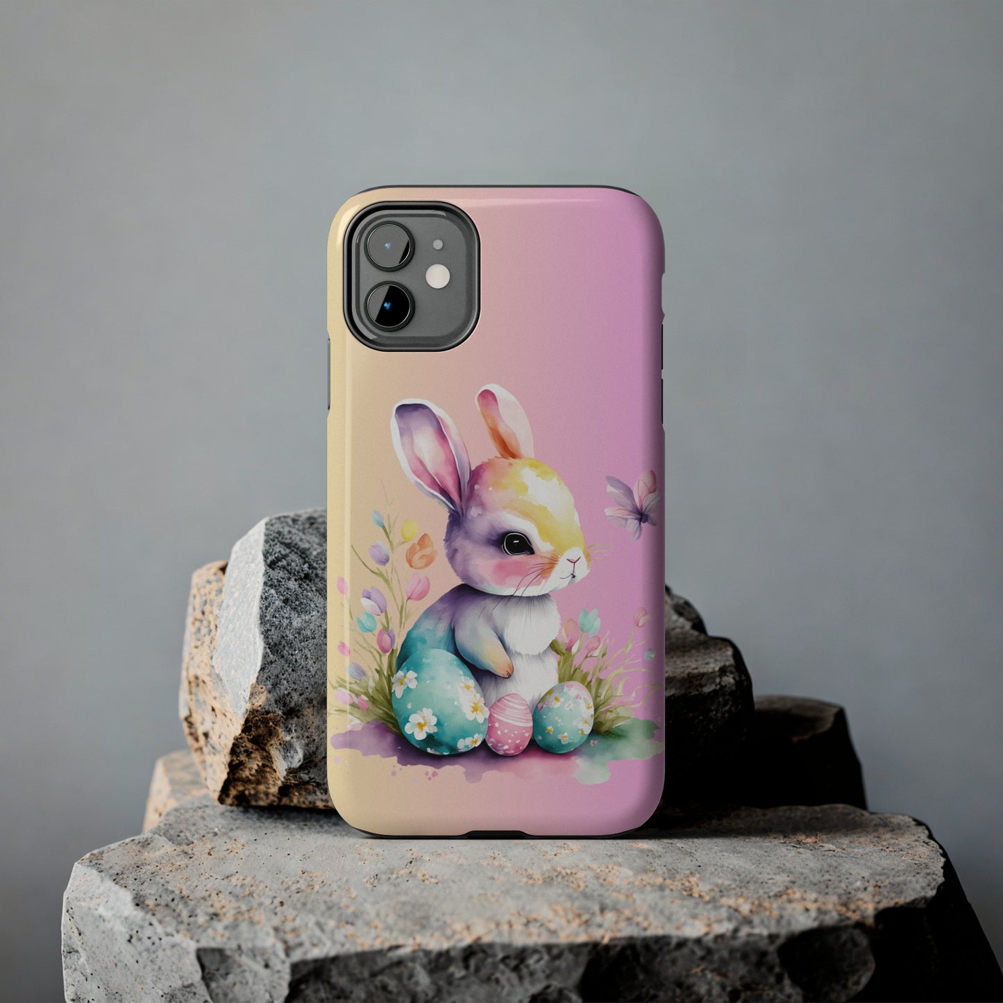 Baby bunny watercolor style Tough Phone Case iPhone 14 accessories