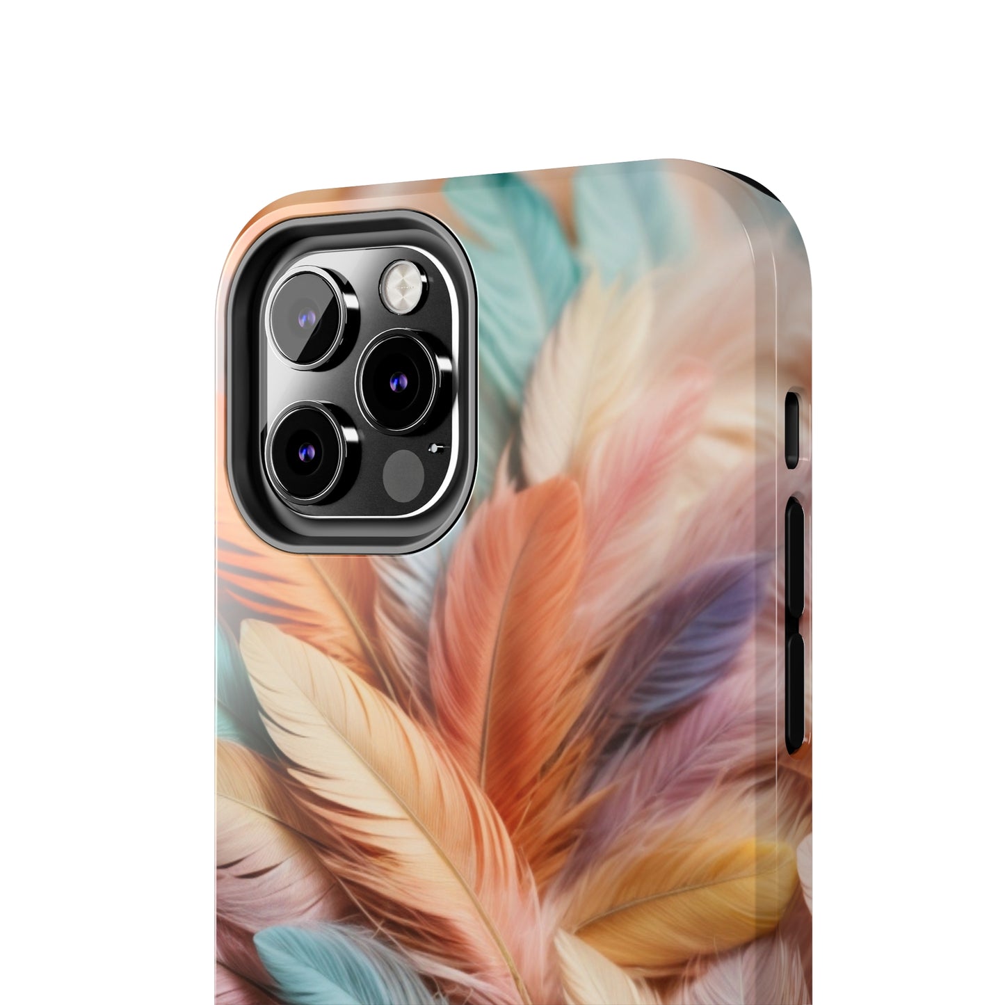 Boho style, Pastel colored feathers/ Tough iPhone Case/ iPhone accessories/ Nature