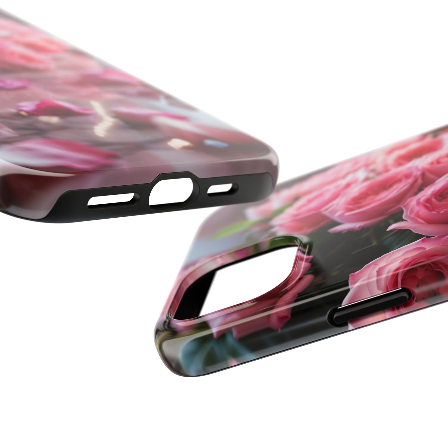 pink petals, floral iPhone Cover, flower Accessory, Cute Phone Protector, seasonal Tech