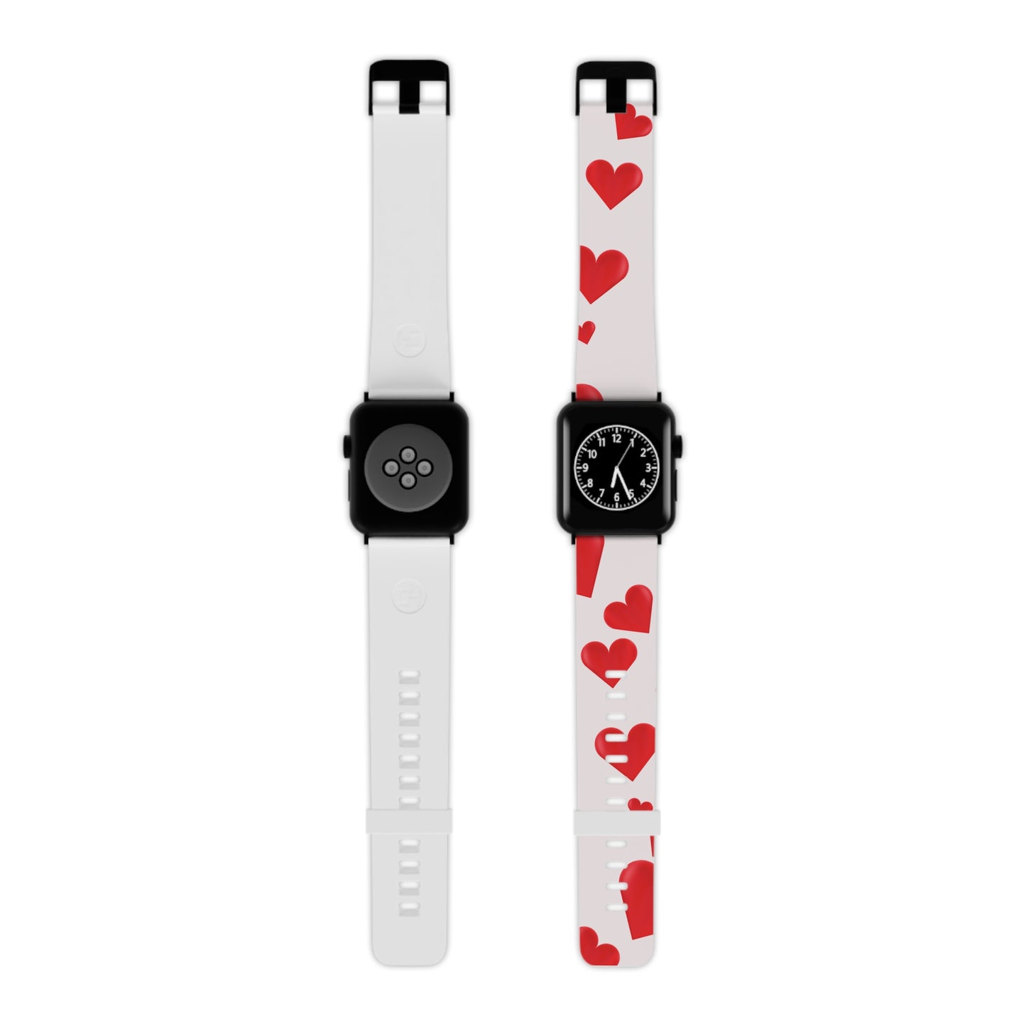 Red & white Valentines Watch Band for Apple Watch Series 1-9, SE and Ultra, 38-40mm/ 42-44mm