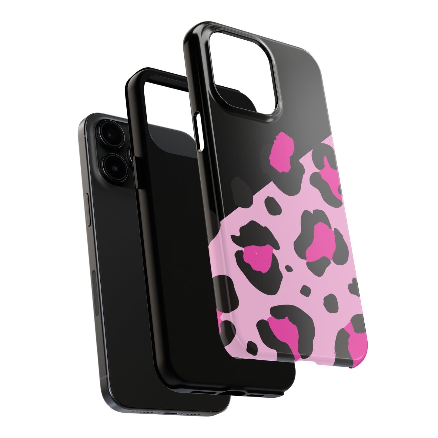 pink & black leopard print Tough Phone Cases iPhone 14 pro max accessories