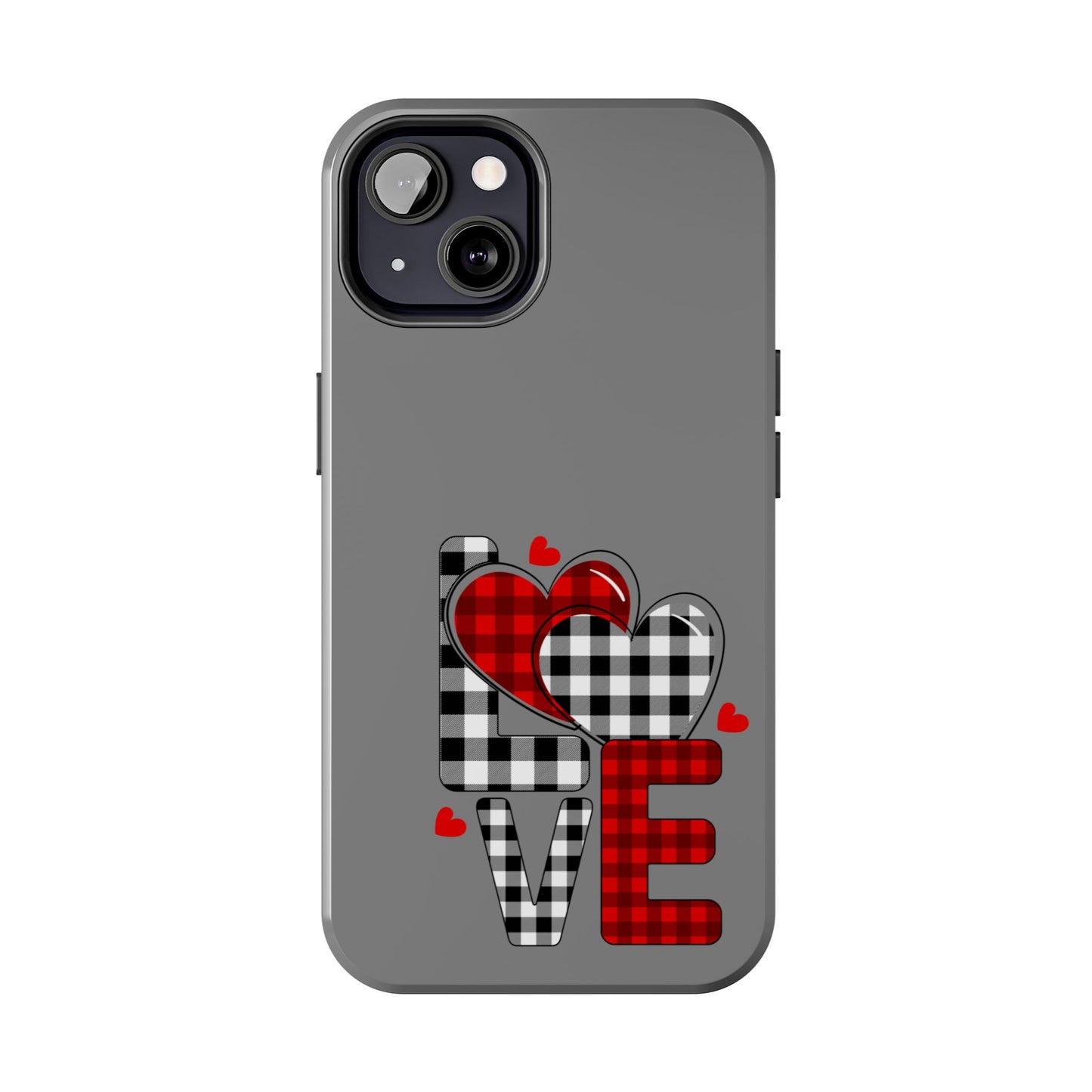 Grey LOVE-Valentines day iPhone case- Romantic & stylish design