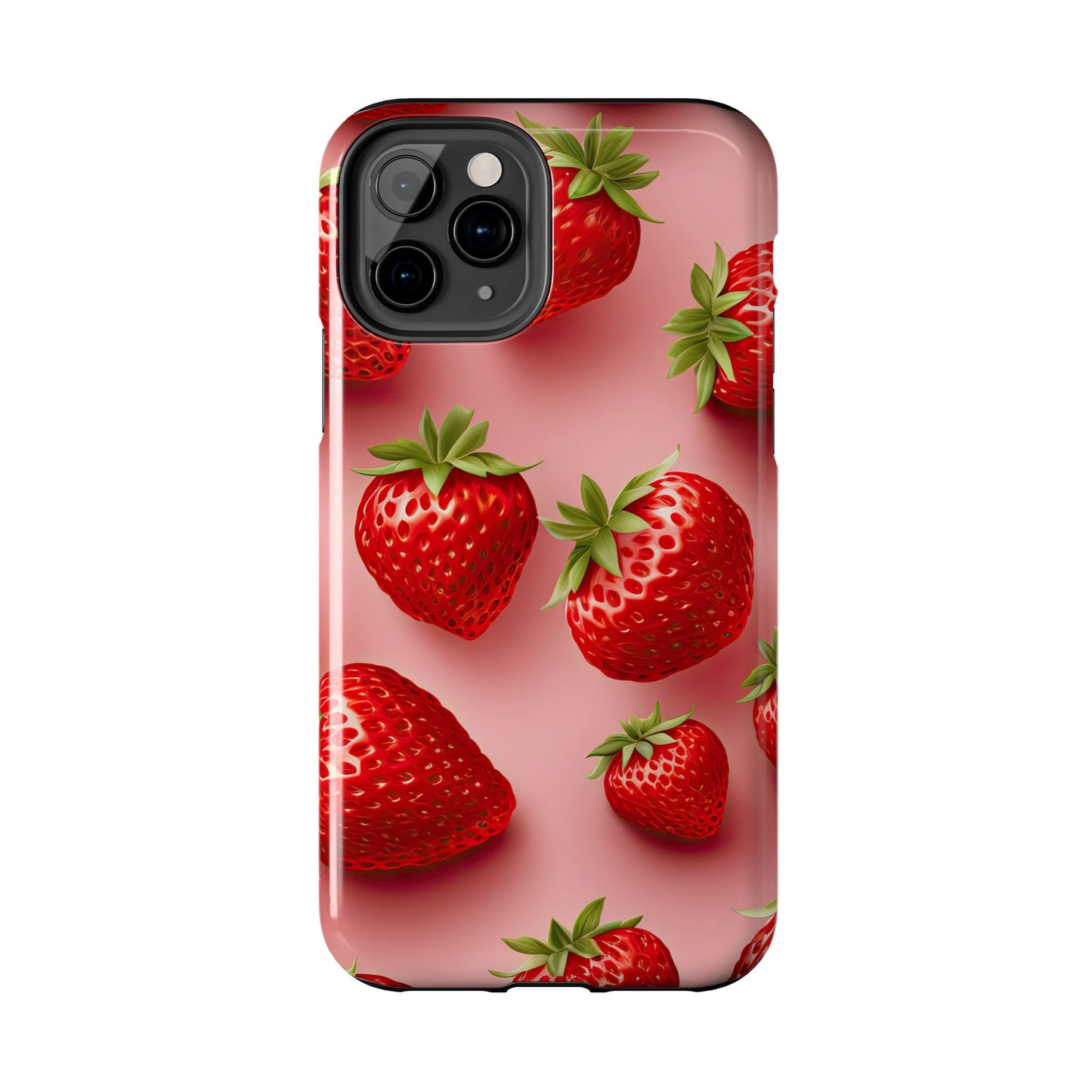 Strawberry dream summer aesthetics iPhone case. Compatible with iPhone models 11-16 Custom phone case for smartphones. design for Girls, Woman