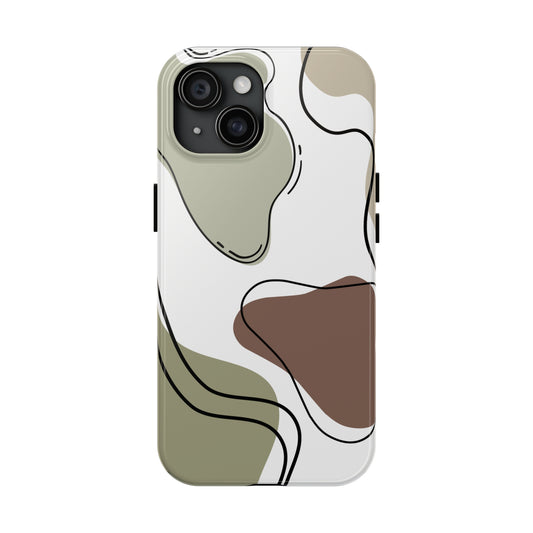 Boho green/ Tough iPhone Case/ Abstract