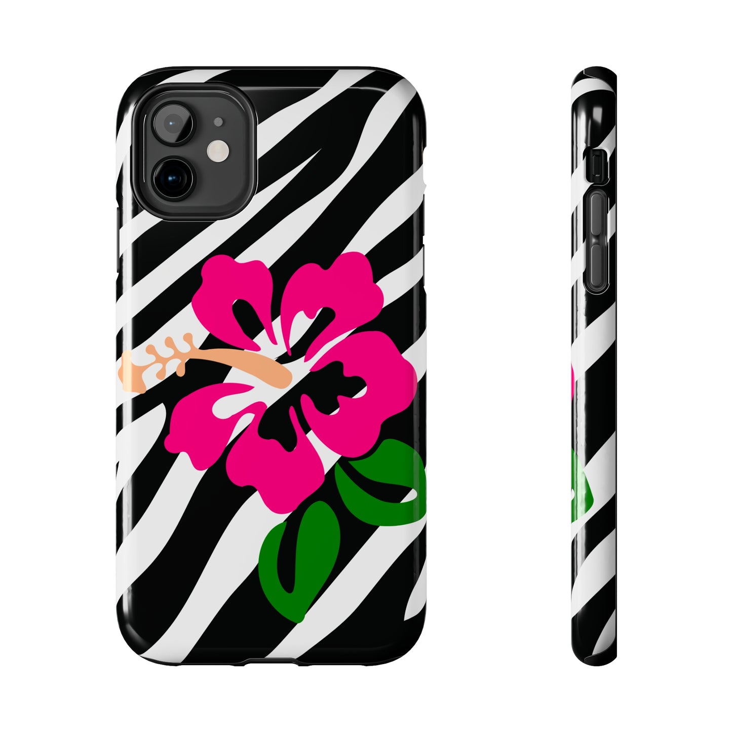 Tropical floral iPhone Cover, flower Accessory, Cute Phone Protector, seasonal Tech