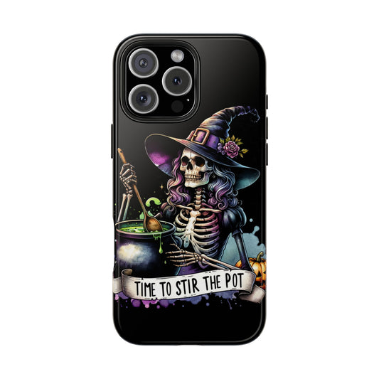 Time to stir the pot, Halloween themed Phone case- iPhone compatible Models 11-16