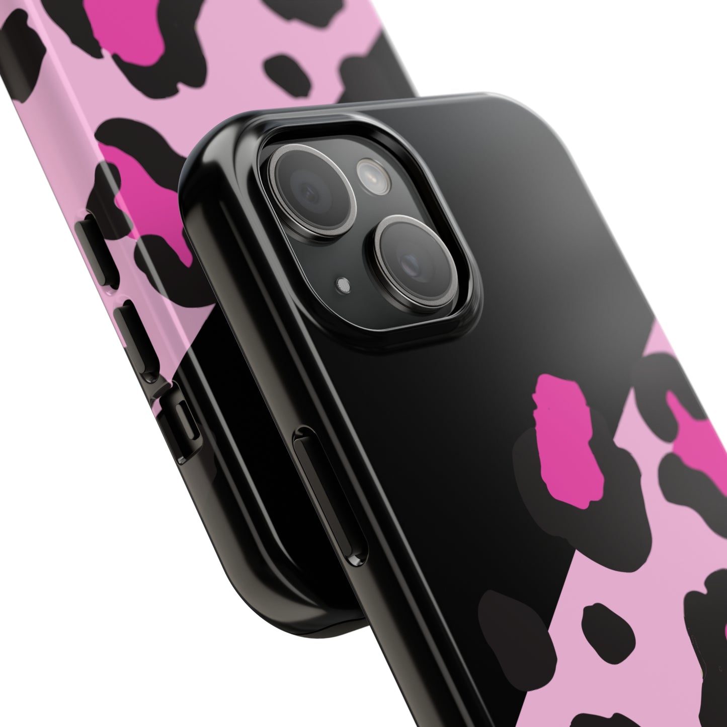 pink & black leopard print Tough Phone Cases iPhone 14 pro max accessories