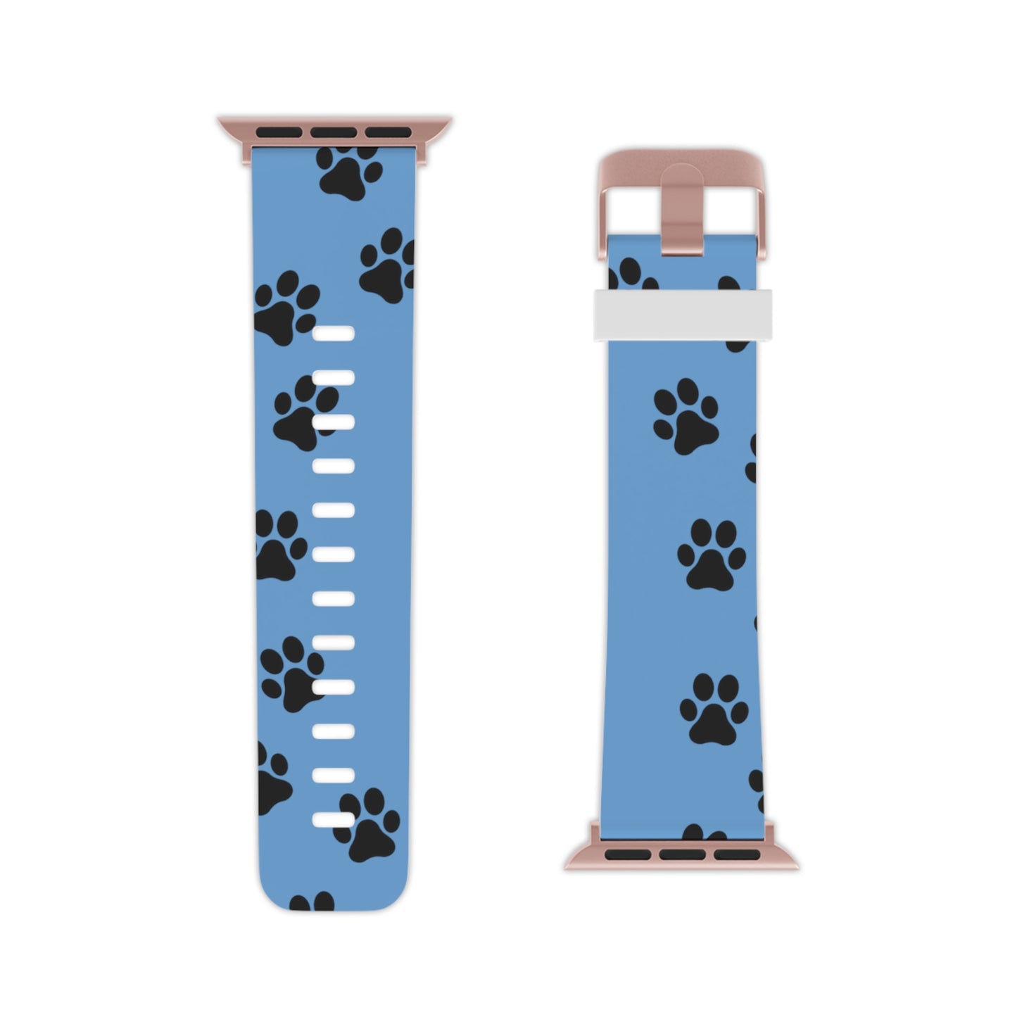 Blue traveling paws Watch Band for Apple Watch Series 1-9, SE and Ultra, 38-40mm/ 42-44mm