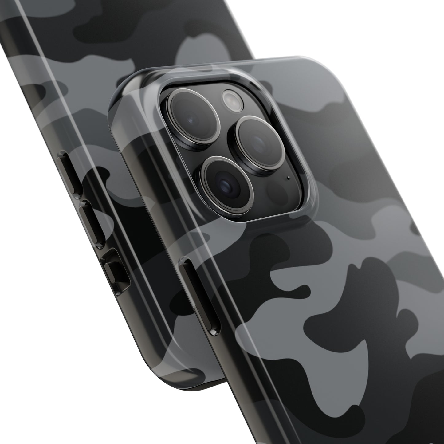 Black & Grey Camo Tough iPhone Case iPhone 15 accessories