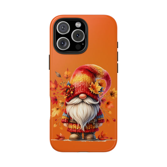 Cute fall Gnome, fall iPhone Cover, Festive Holiday Accessory, Cute fall Phone Protector, seasonal Tech