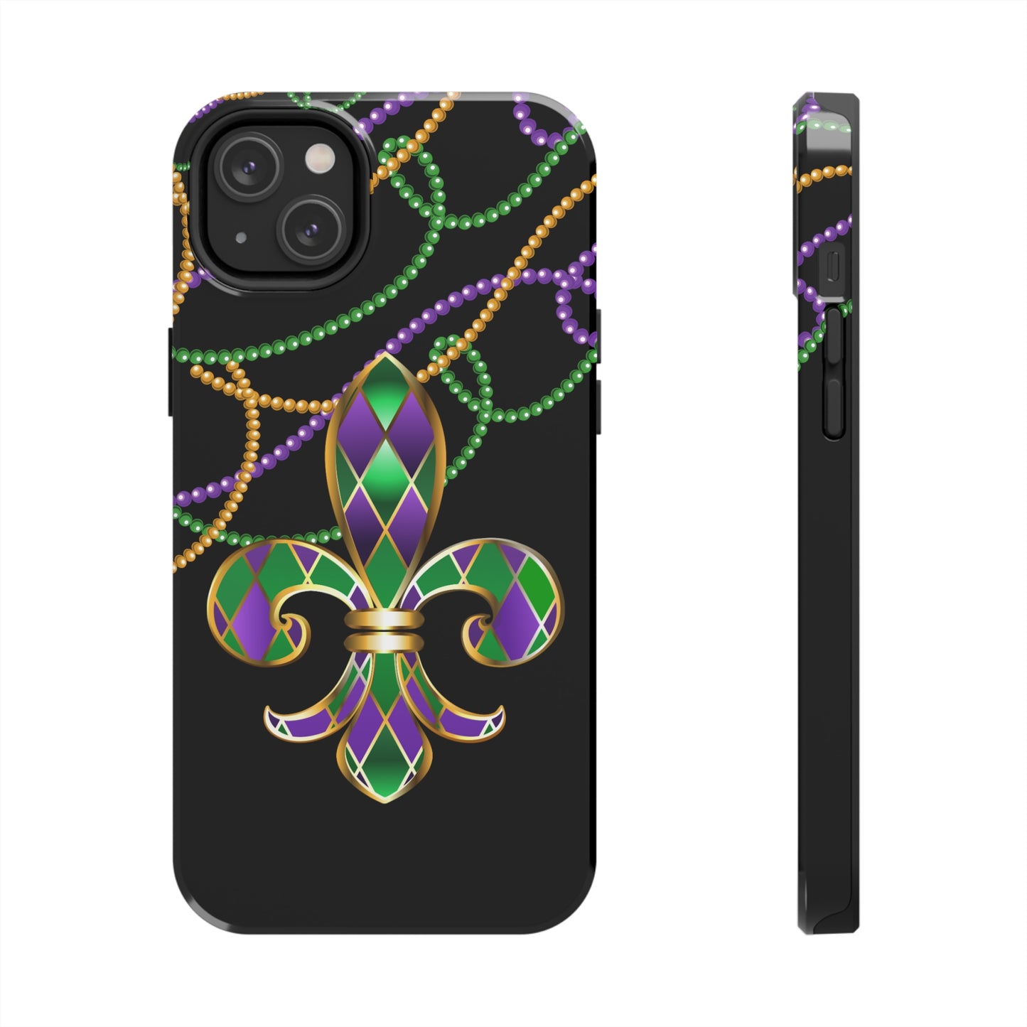 Blacked out Mardi Gras Tough iPhone Case iPhone 15 accessories